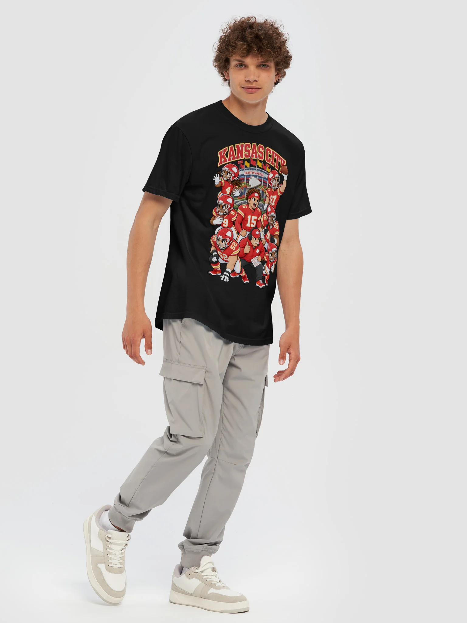 Kansas City Football Animated Player T-Shirt product image (7)