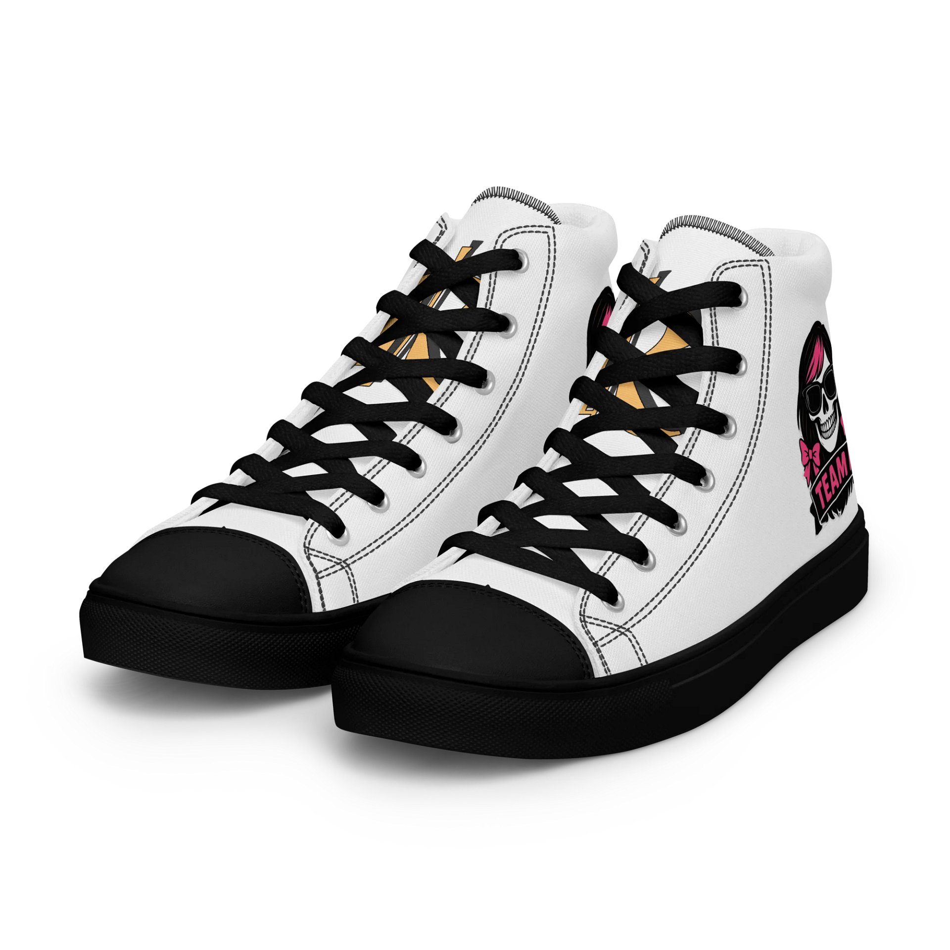TEAM K (V-6) Women's High Top Canvas Shoes product image (6)
