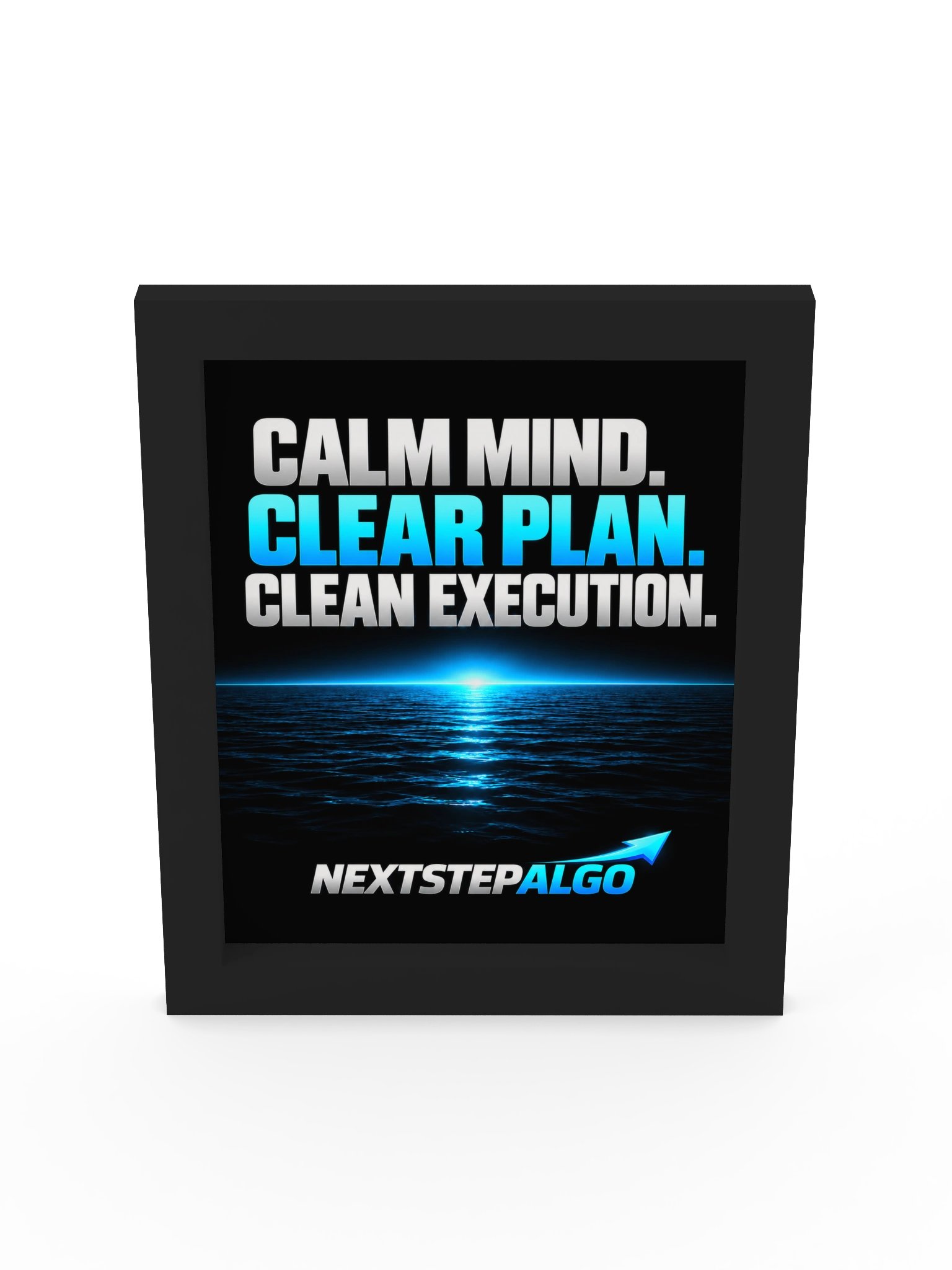 Calm Mind. Clear Plan. Clean Execution. | Framed Trading Wall Art product image (27)