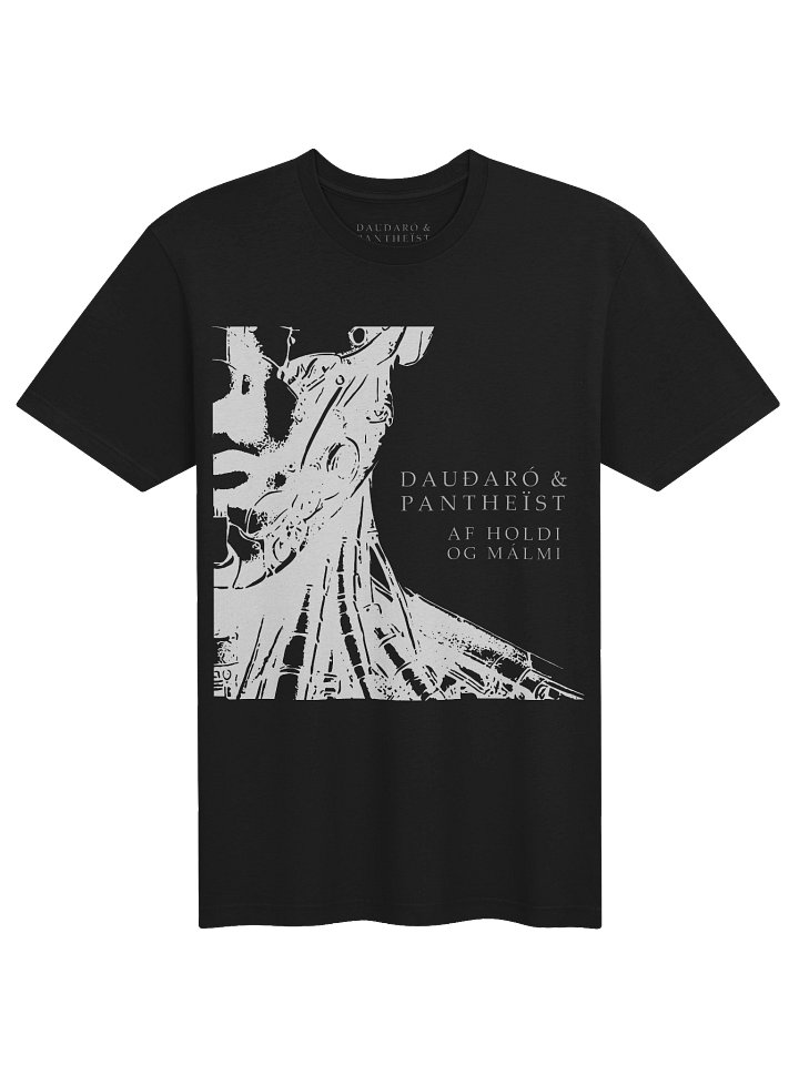 Dauðaró & Pantheïst — Af holdi og málmi Limited Edition Unisex Pro Shirt (Black) product image (1)