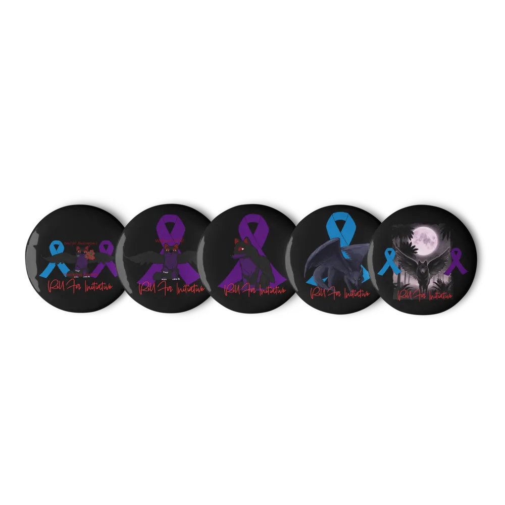 Huntington's Awareness Button Pin Set product image (1)