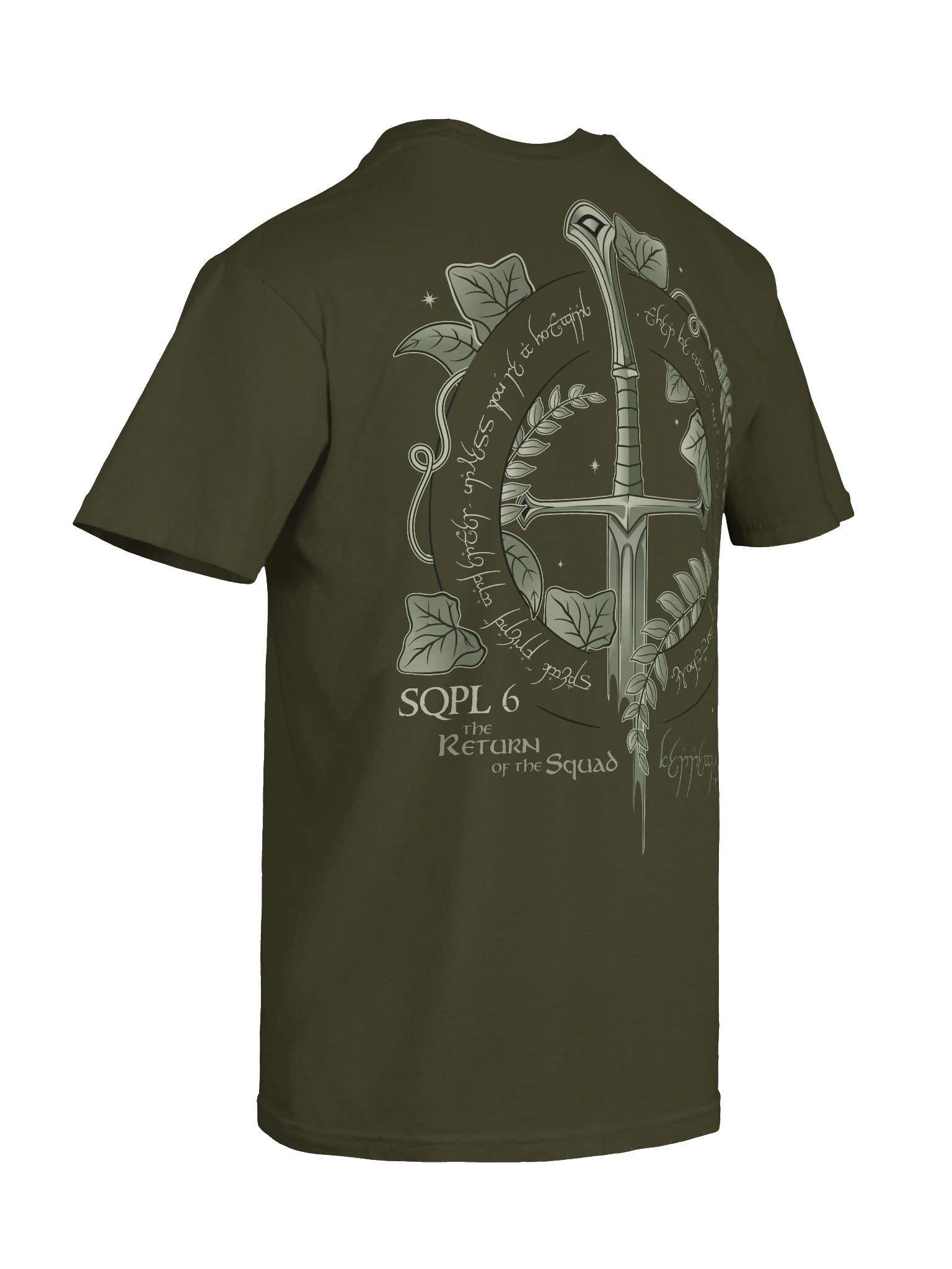 Squad of the Rings: SQPL 6 Tee Olive product image (10)