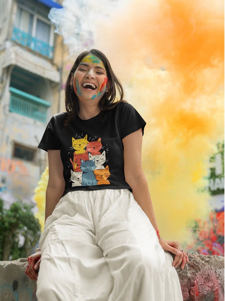 Kaleidoscope of Kittens - Crop Top Women product image (1)