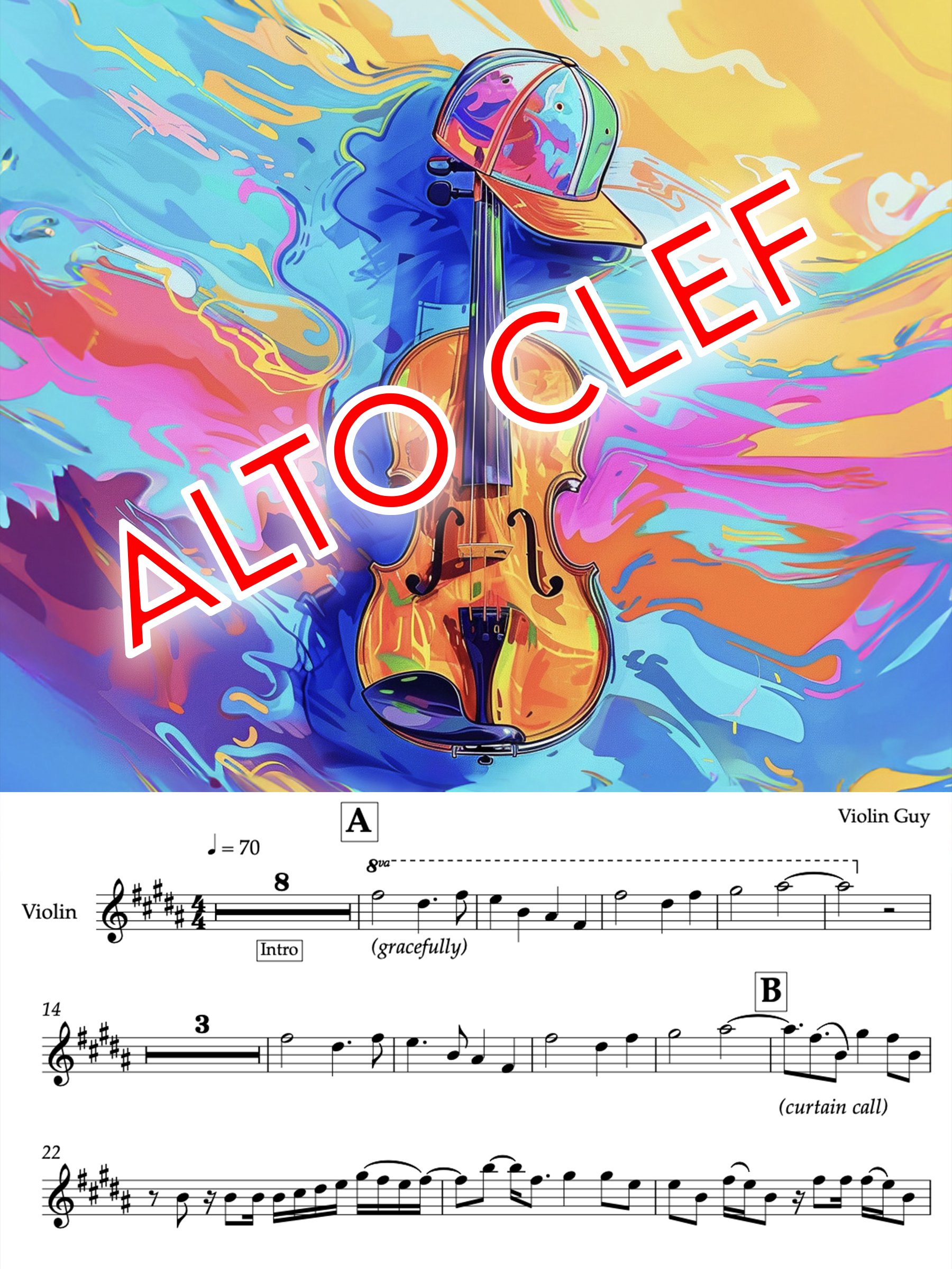 COLORS - Alto Clef Sheet Music (11 Songs Bundle) product image (1)
