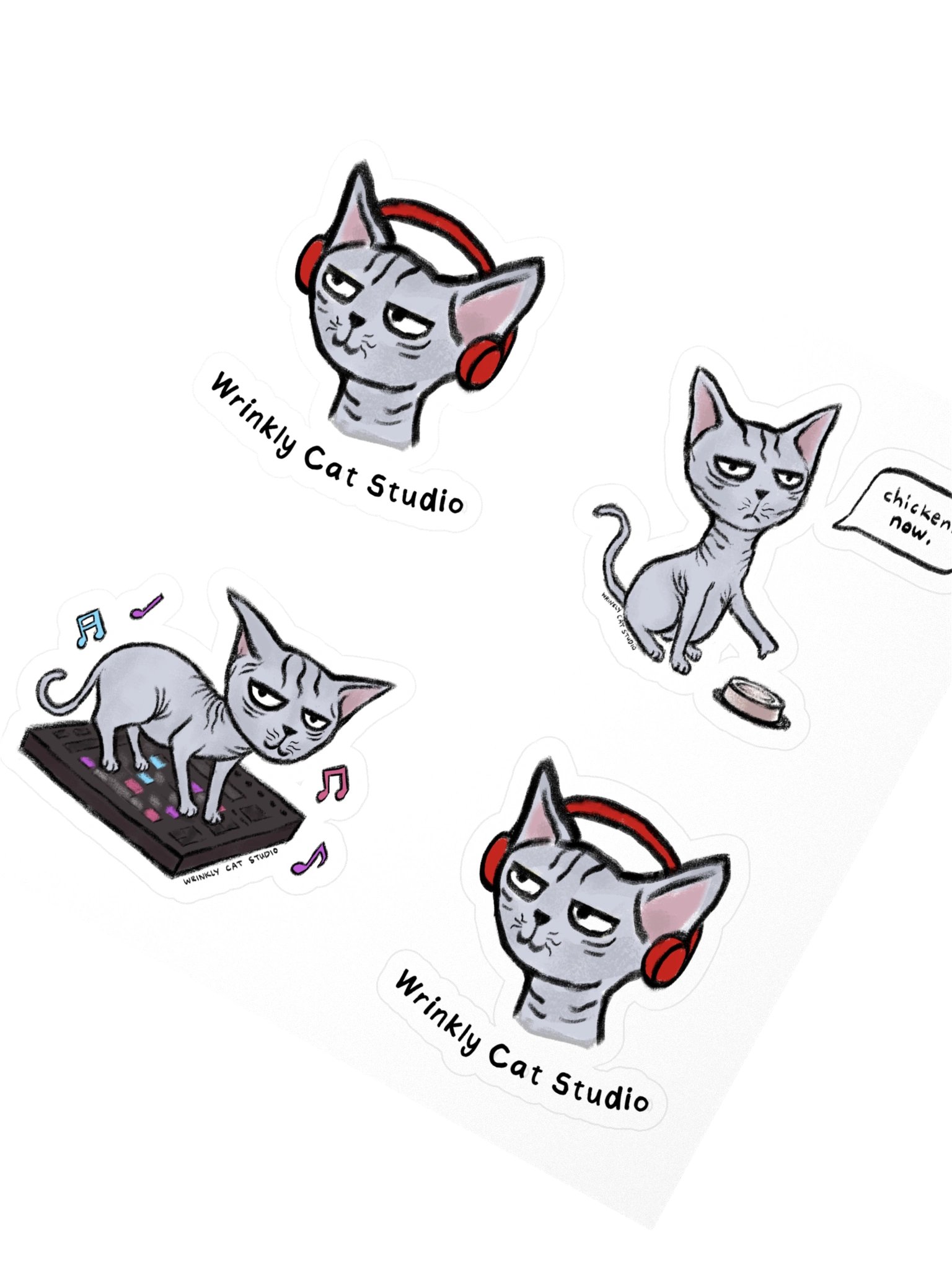 Wrinkly Cat Studio Stickers product image (2)