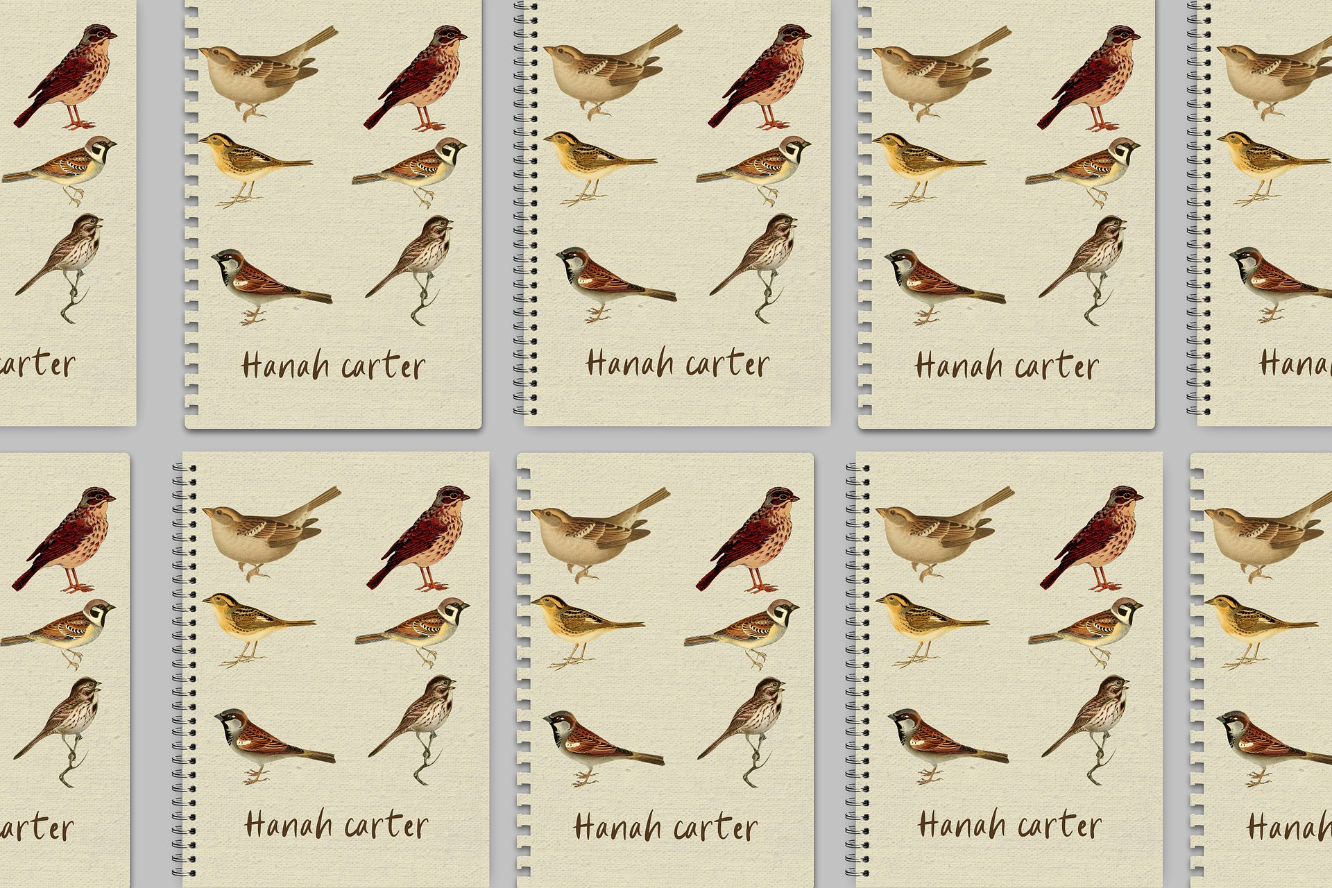 Sparrow: Notebook Cover Canva Template product image (5)