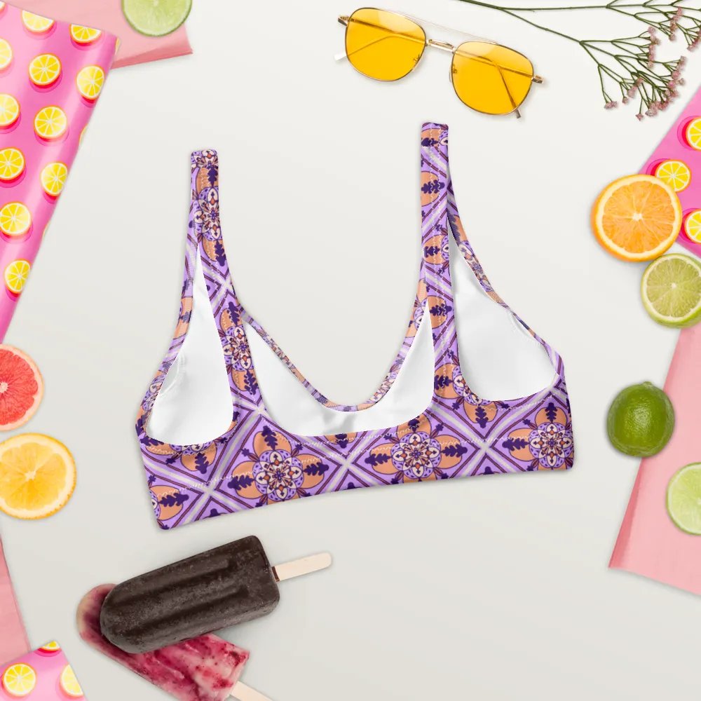 Detailed Symmetrical Pattern Padded Bikini Top product image (3)