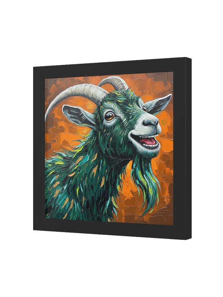 Colorful Goat Wall Art, Abstract Farmhouse Print product image (2)