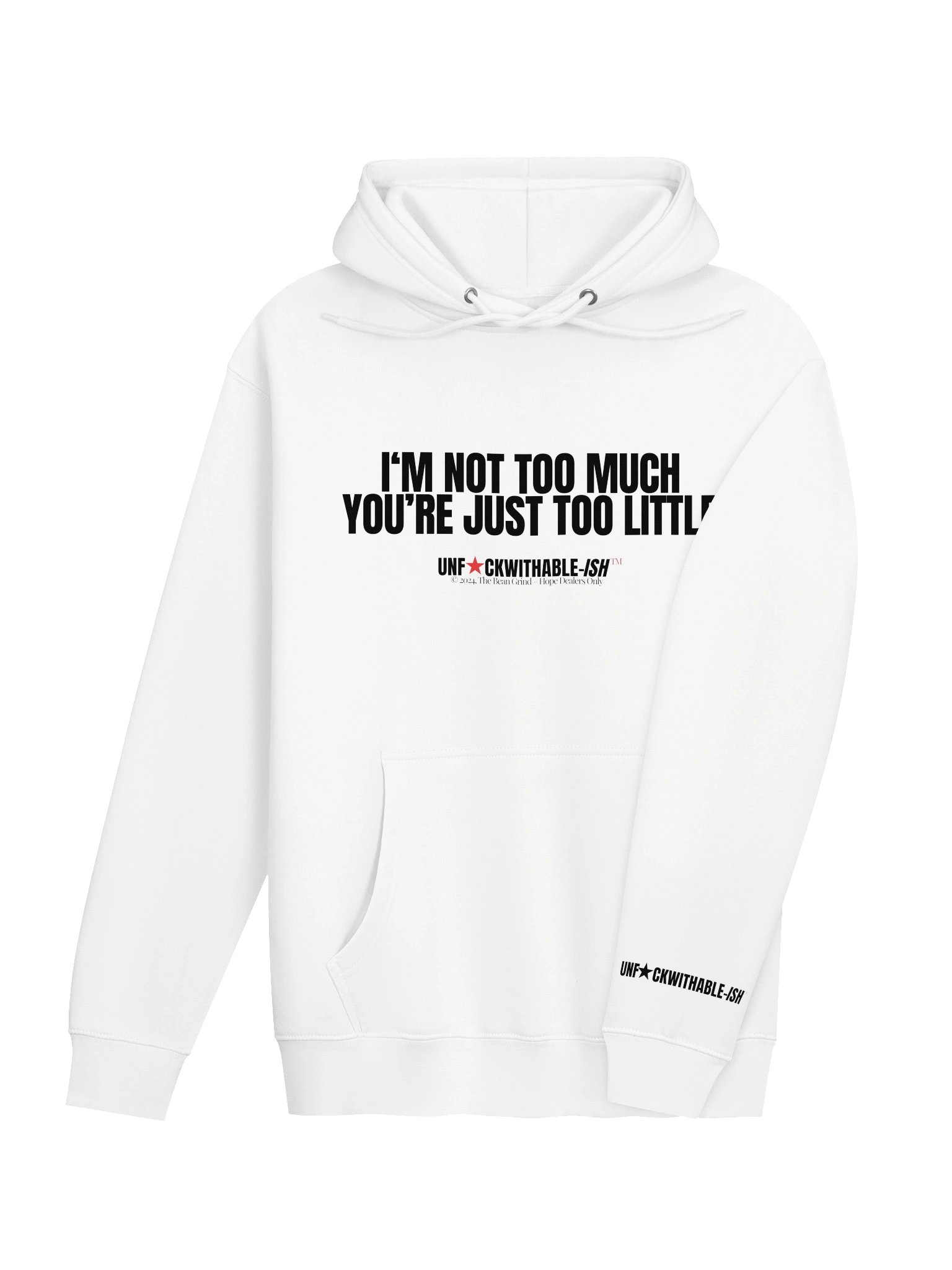 UNF★CKWITHABLE-ISH™ Women's Hoodie Bold Funny Quote Fun Size F★CK BOYS product image (4)