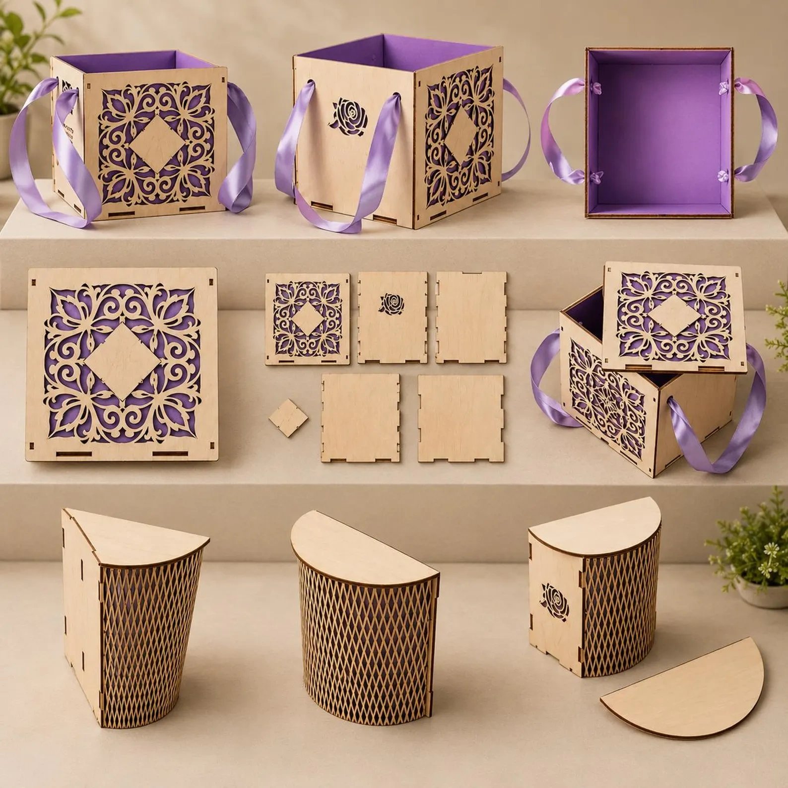 300+ Laser Cut Box Bundle | Jewelry, Wine, Gift & Wooden Box SVG, DXF, AI & CDR Files product image (3)