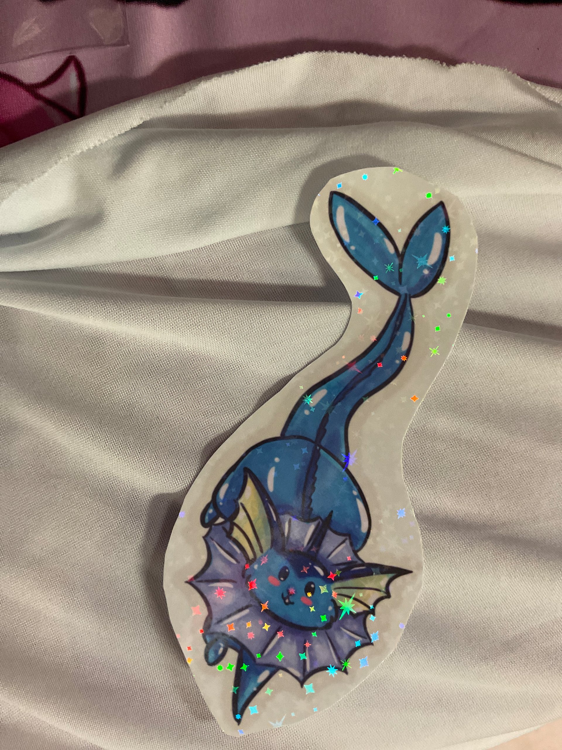 Holo water kitty sticker product image (1)