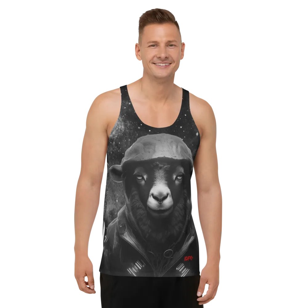 IDFKtv Black Sheep Full B/W Tank Top product image (1)