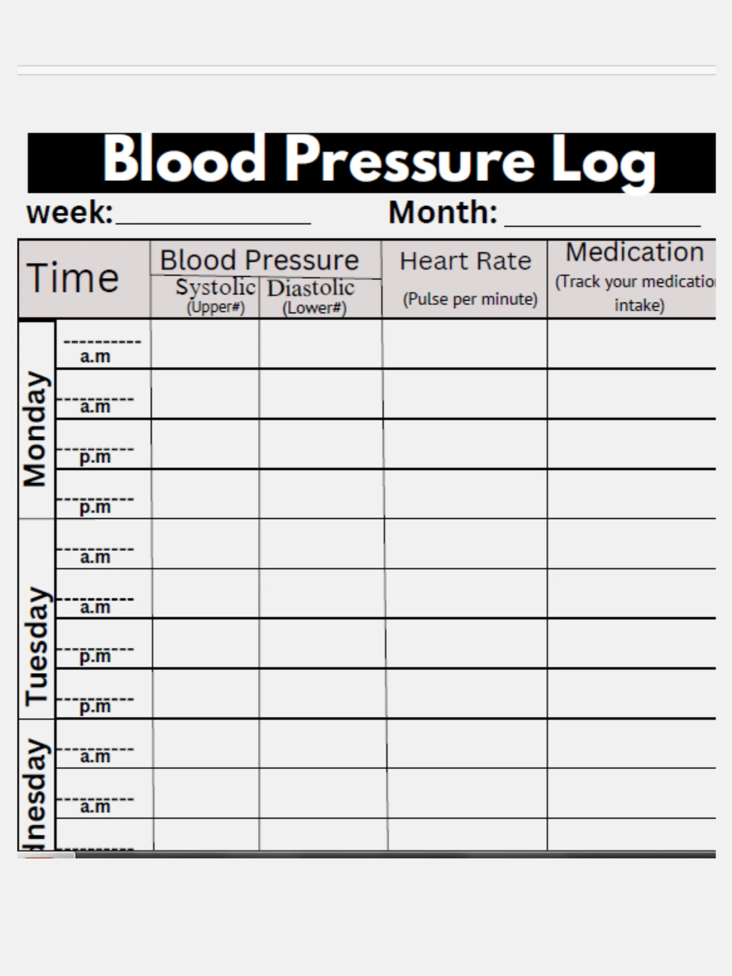 Blood Pressure Tracker & Logbook" "Daily Blood Pressure Monitoring Journal" "Hypertension Management Logbook" "BP Record Book: Daily Readings & Notebook product image (1)