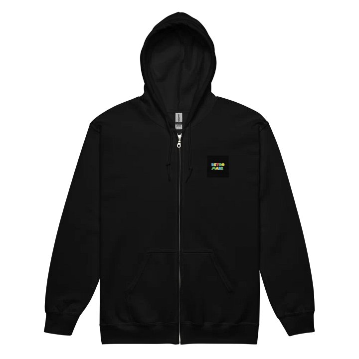 RETRO MARK Colorful Blocky Zip Hoodie product image (8)