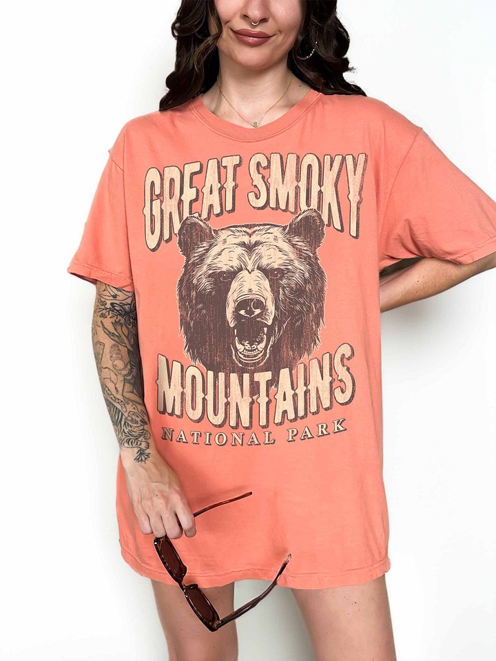 Great Smoky Mountains National Park Shirt – Vintage Bear Graphic Tee product image (2)
