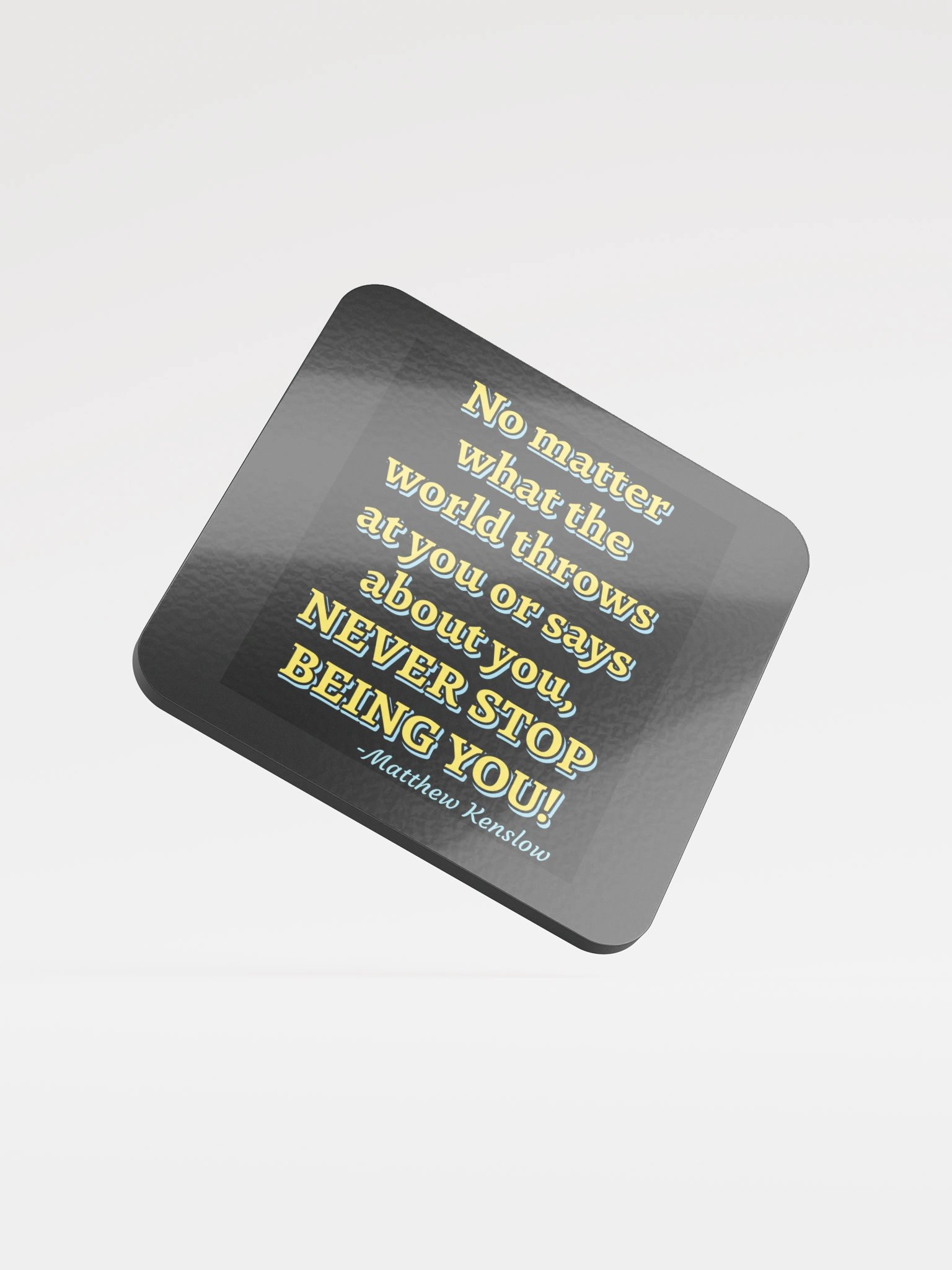 Glossed Cork Coaster [Quote 4] product image (1)