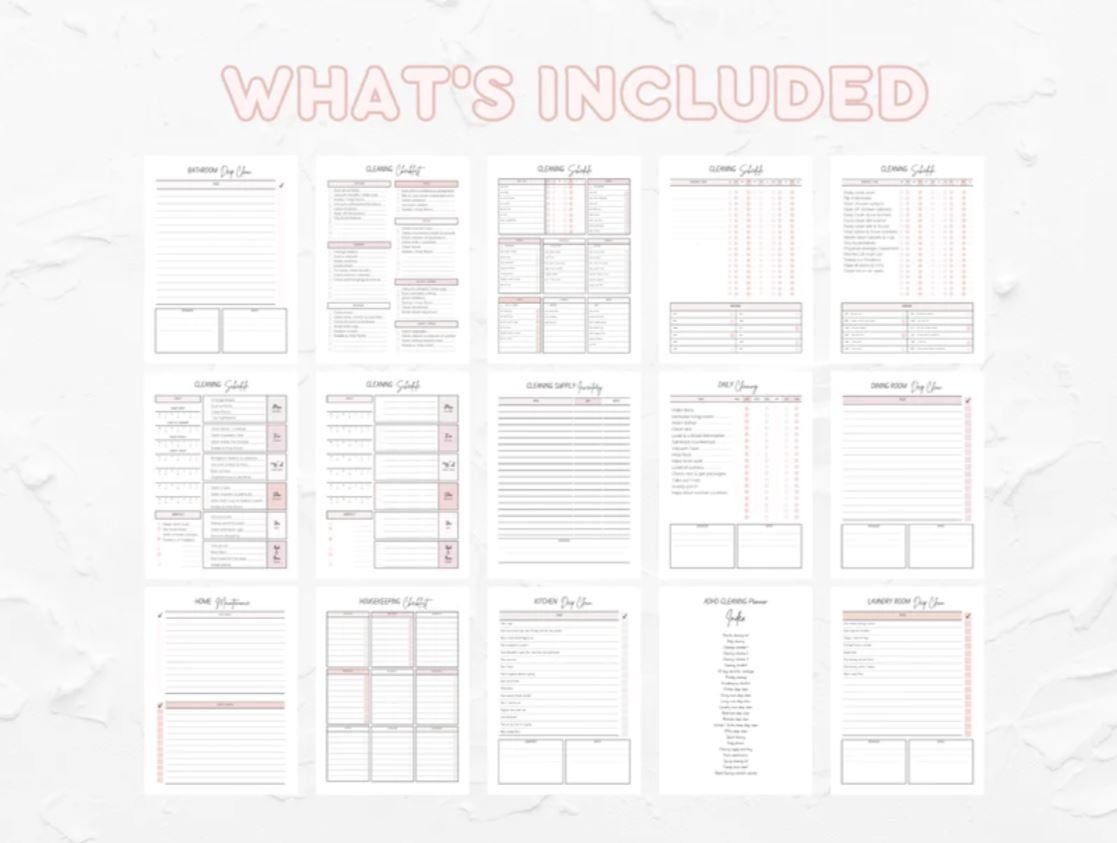 🏡 Cleaning Planner Bundle product image (9)