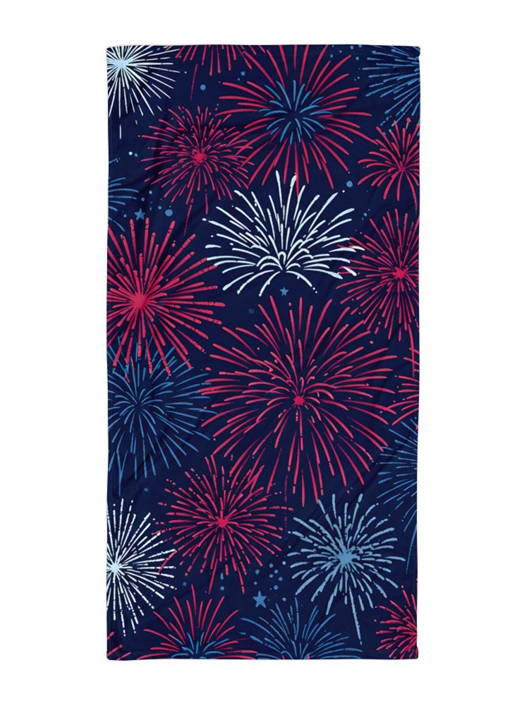 Fourth of July Fireworks Beach Towel product image (1)