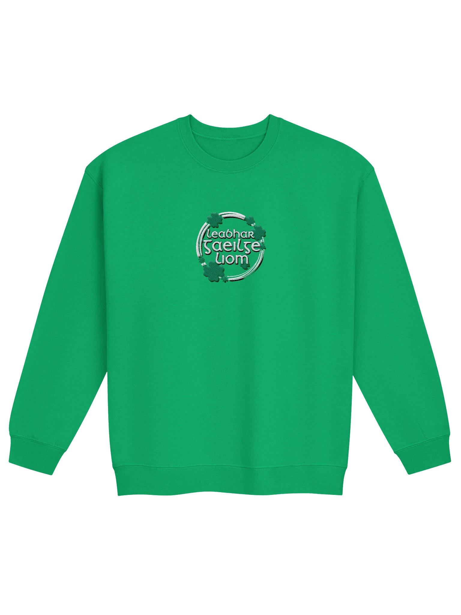 Speak Irish To Me - Labhair Gaeilge Liom ☘️ Embroidered Classic Sweatshirt in Irish Green product image (2)