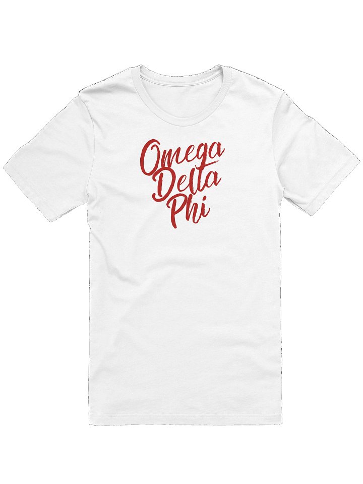 Omega Delta Phi Short Sleeve Tee White product image (1)