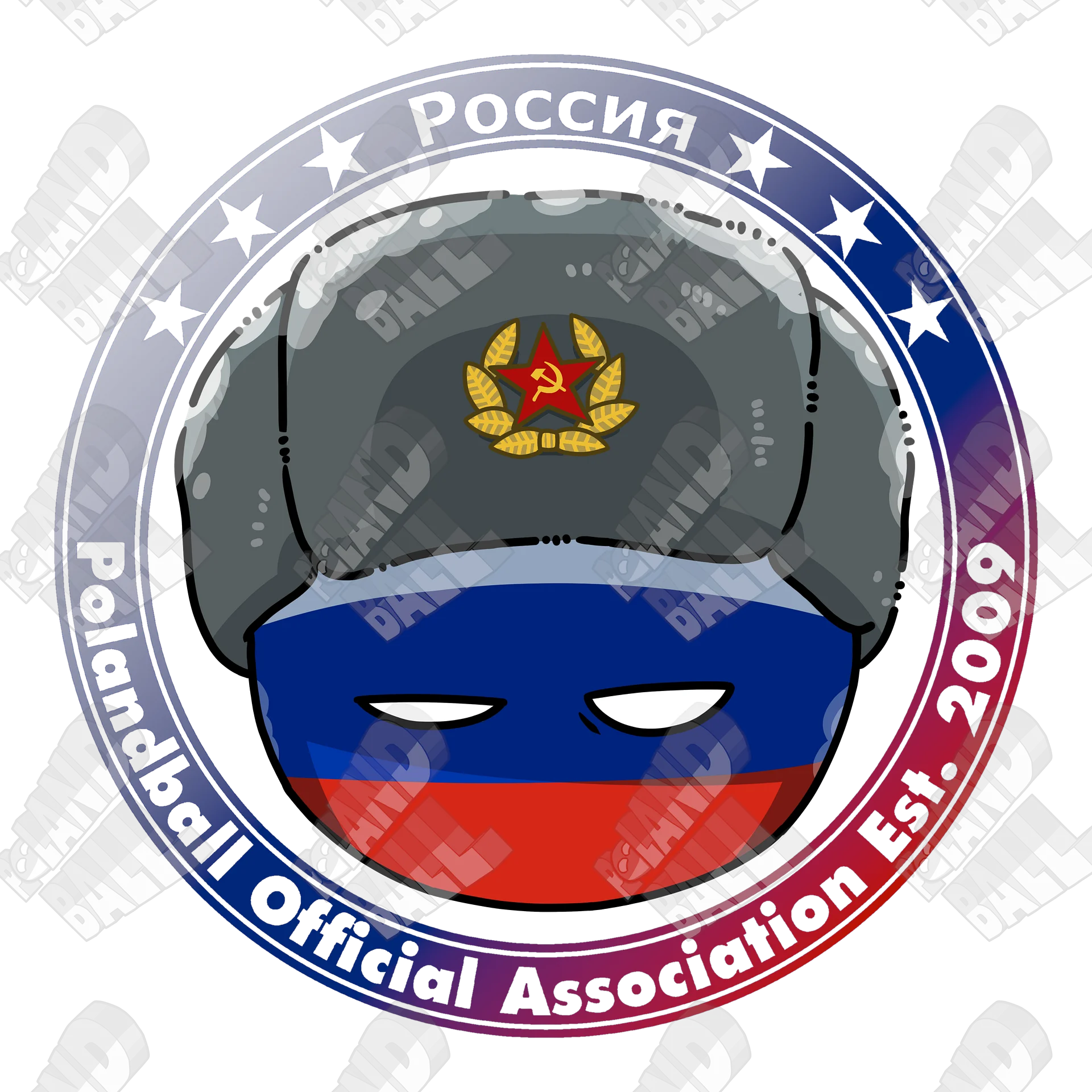 Polandball Official Association T-shirt - Russia product image (4)