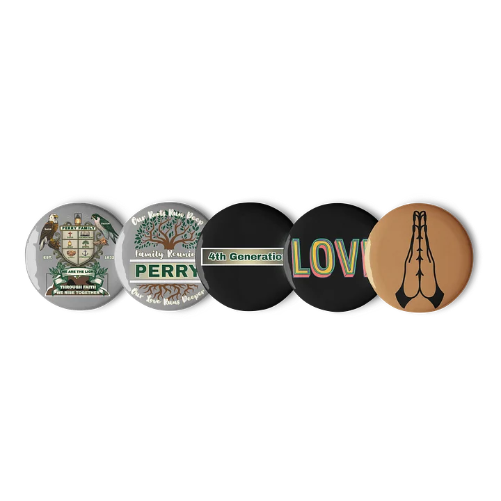 Pin Buttons for 4th Generation Perry Family Reunion 2026 | Legacy Edition product image (1)