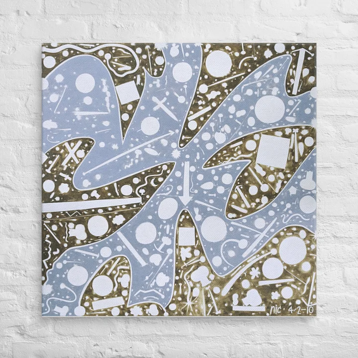 Cartoon Clock (2010) on Canvas (36" x 36") product image (2)