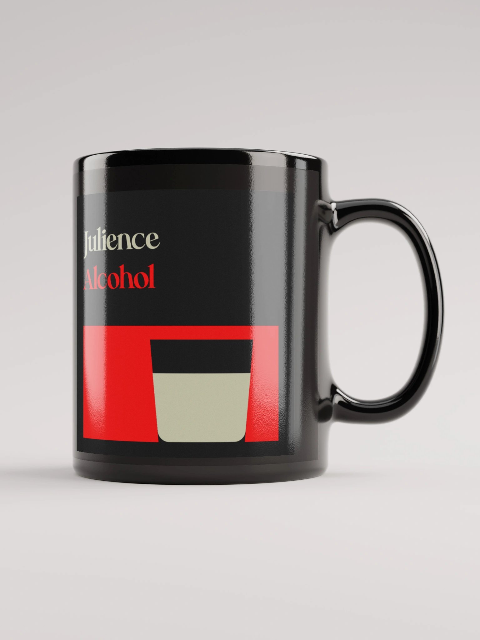 Alcohol - Black Glossy Mug product image (1)