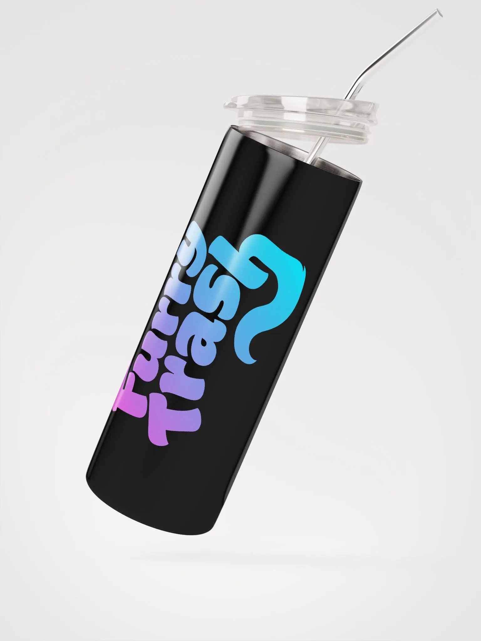 Furry Trash Tumbler – Bubble Logo (Twilight Vertical) product image (2)
