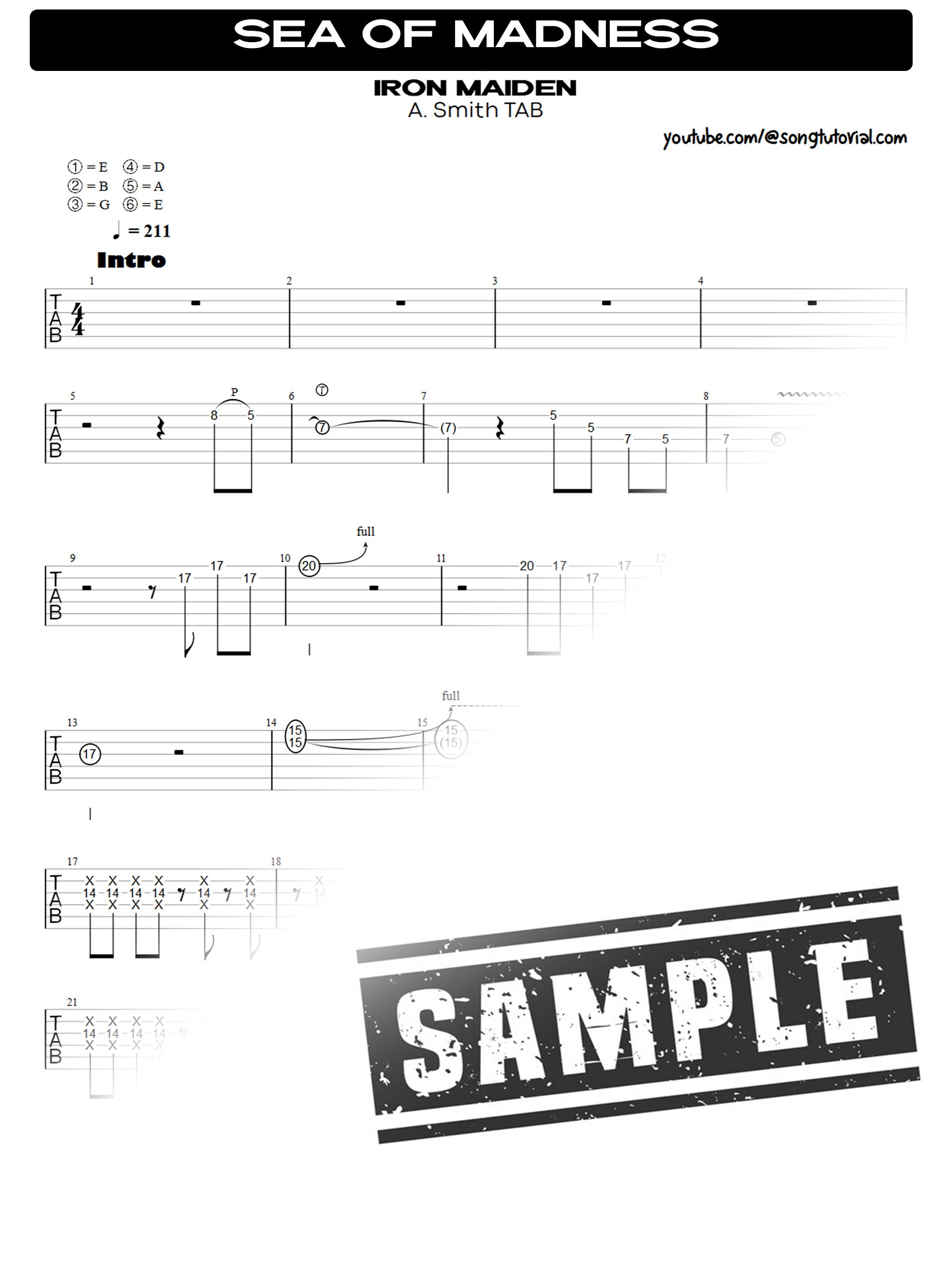 Heaven Can Wait PDF TAB + Backing Track MP3 product image (2)