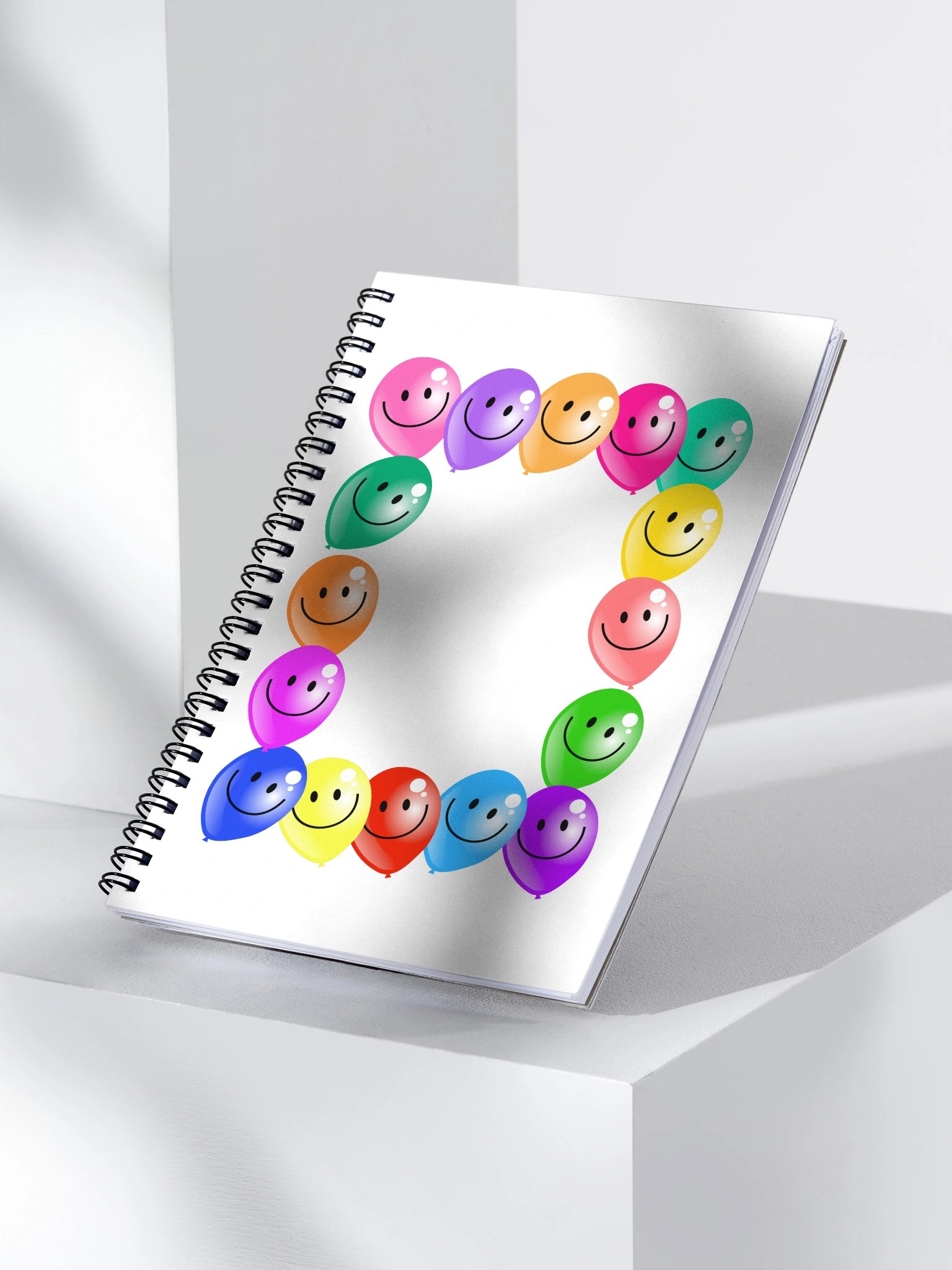 Smiley Balloons Spiral Notebook product image (3)