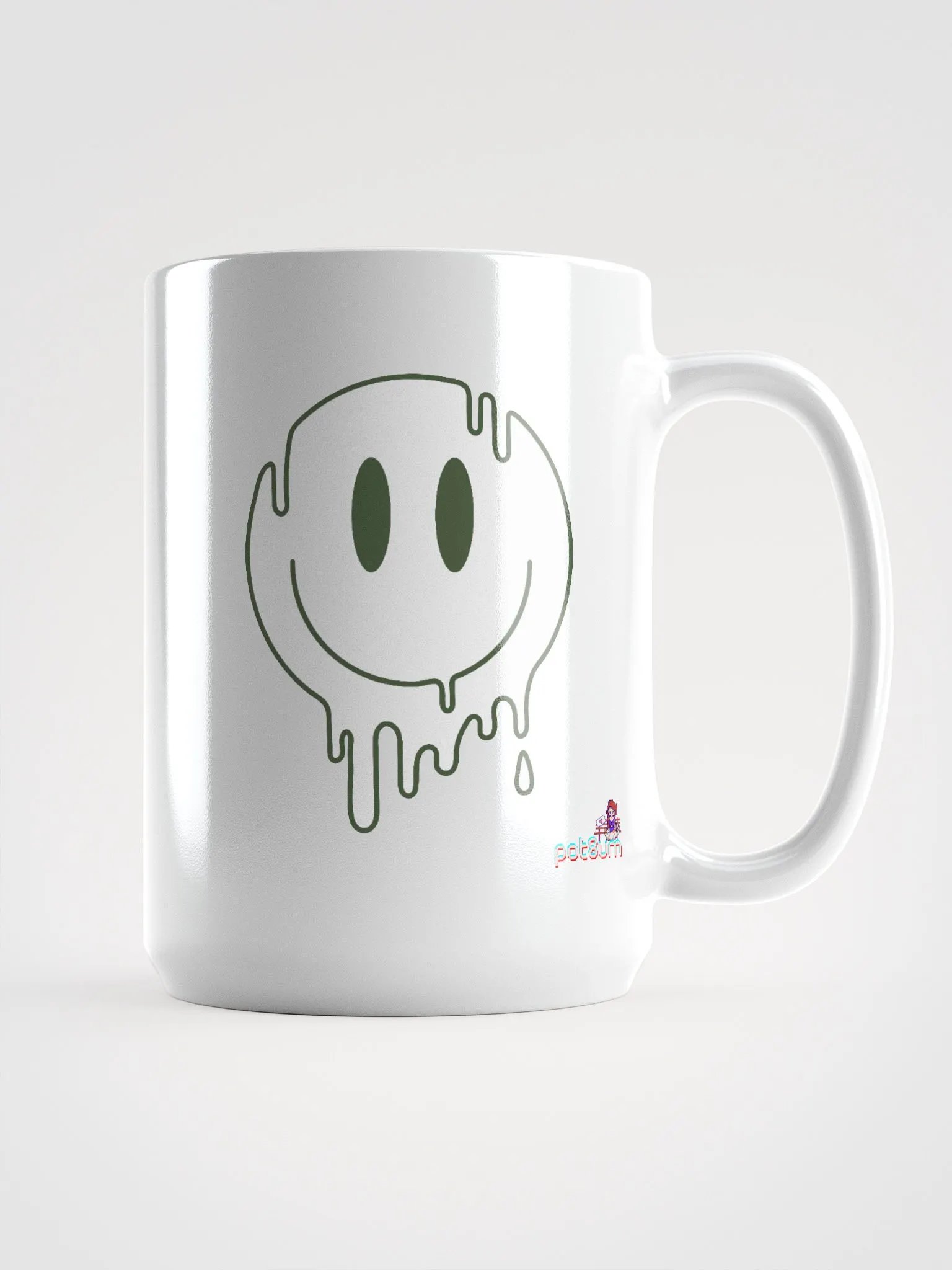 GIVE A SH*T white glossy mug product image (5)