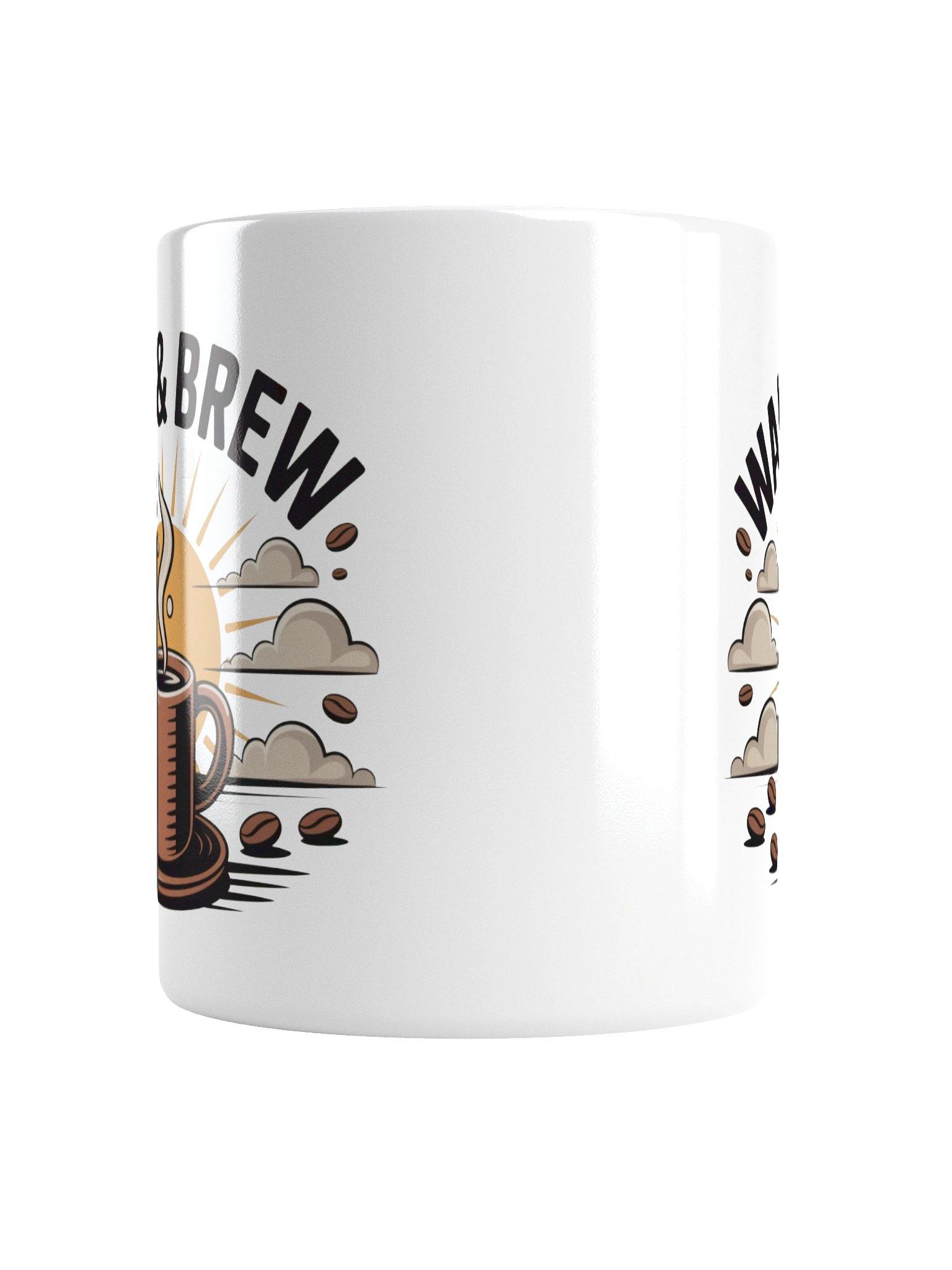 Wake & Brew Coffee Mug – Perfect for Morning Coffee Lovers product image (2)