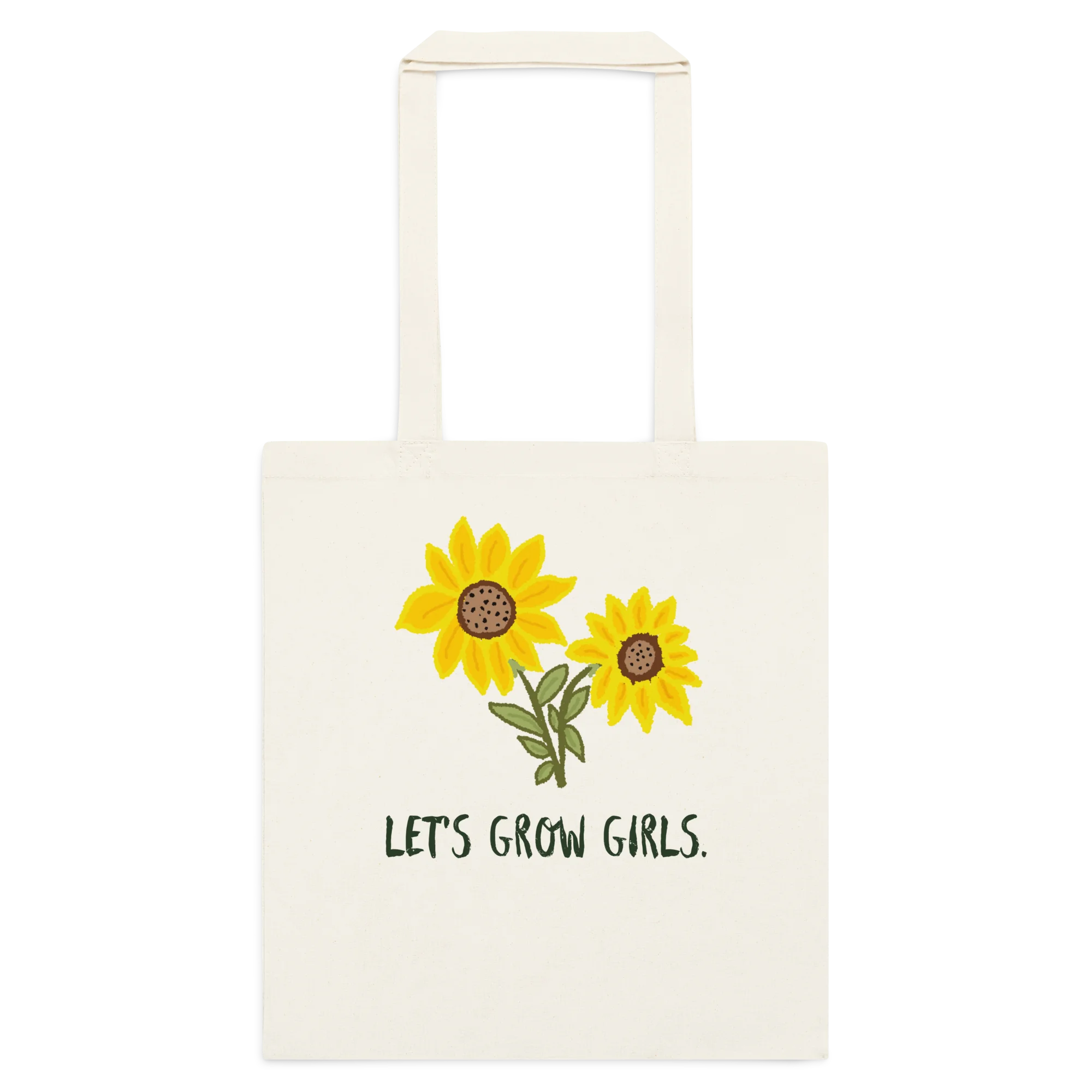 Lets Grow Girls Sunflower Canvas Tote Bag product image (1)