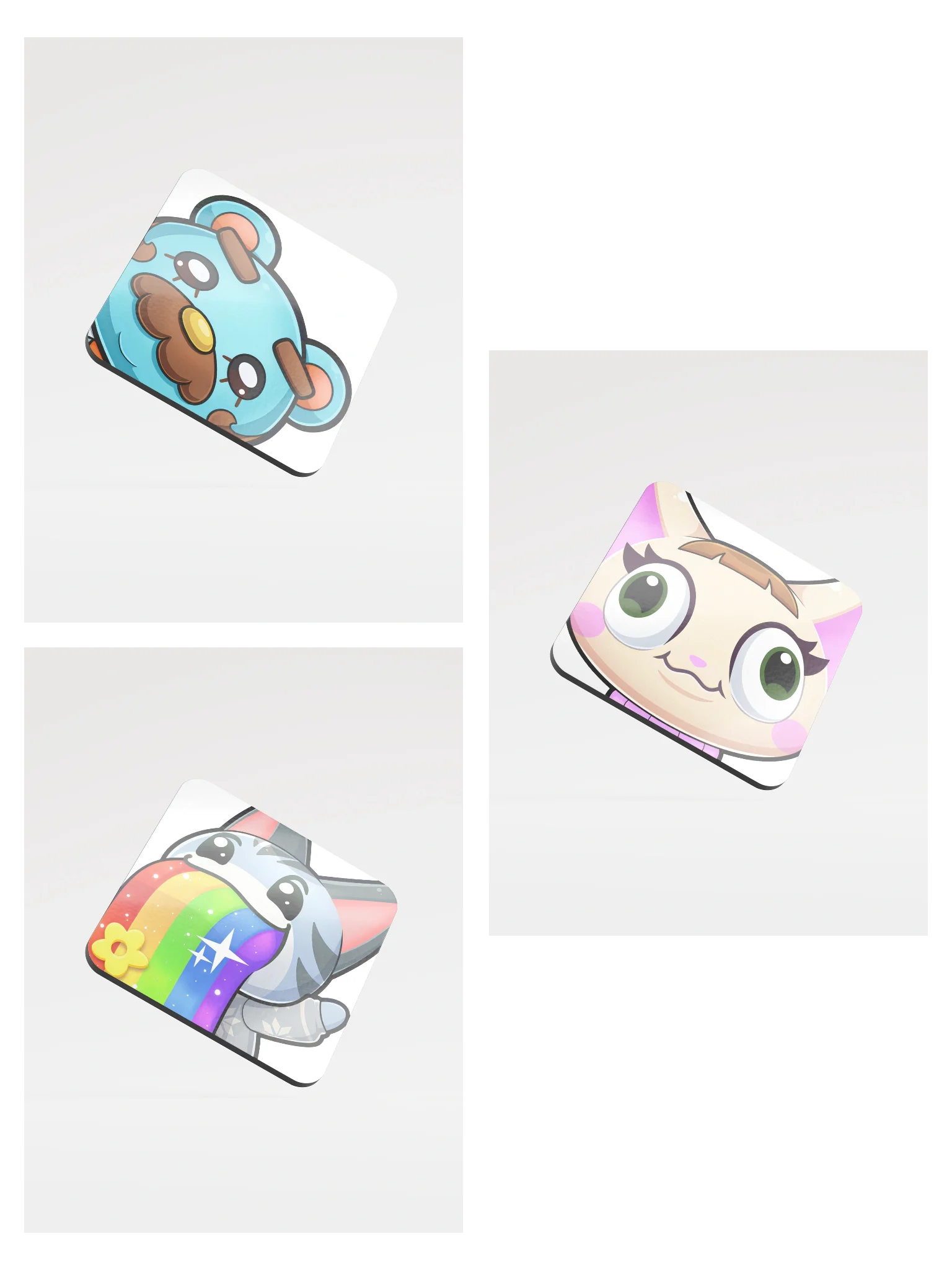 Beardo, Lolly and Merry - Coaster pack product image (1)