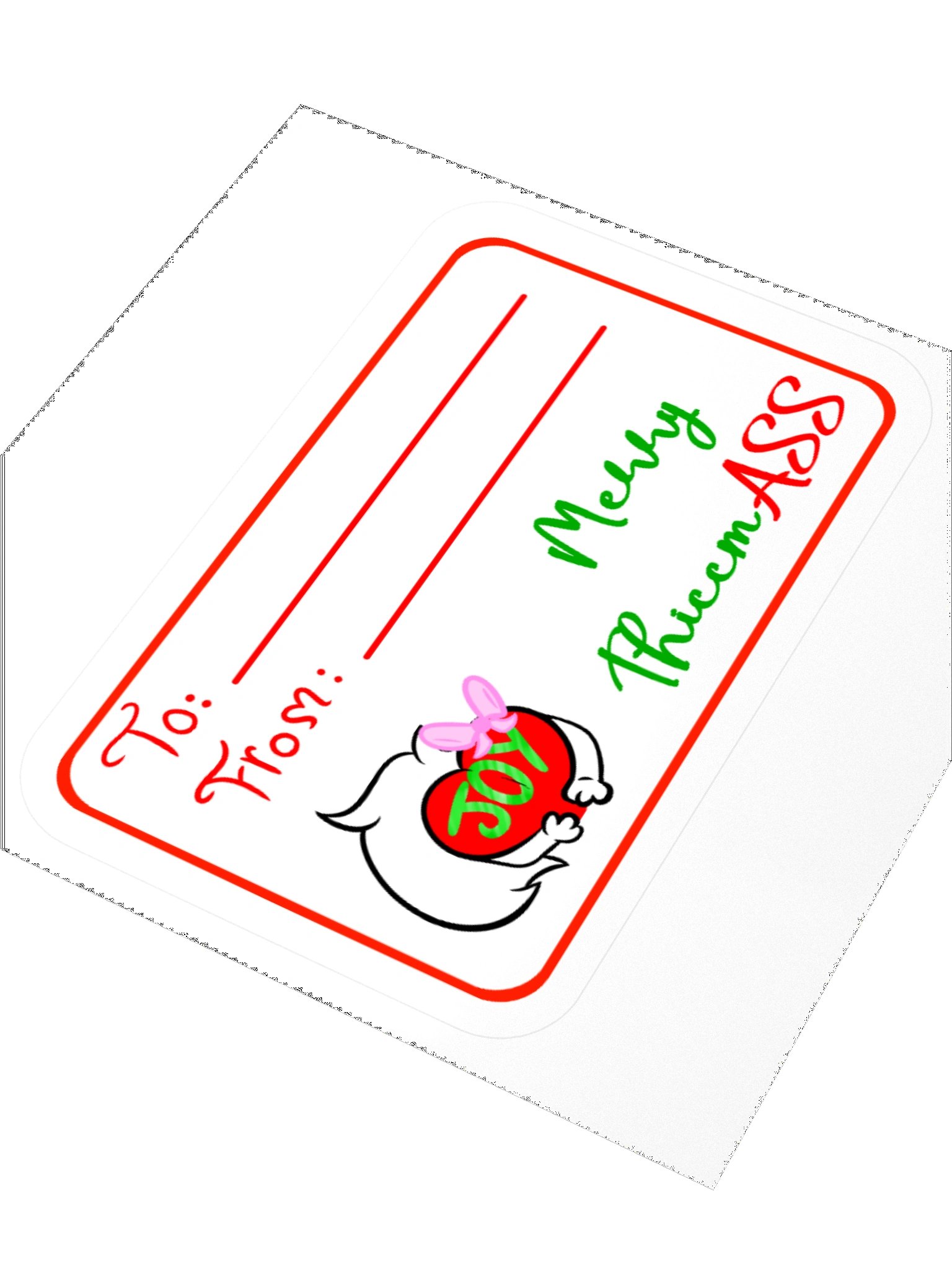 Merry ThiccmASS Sticker product image (3)