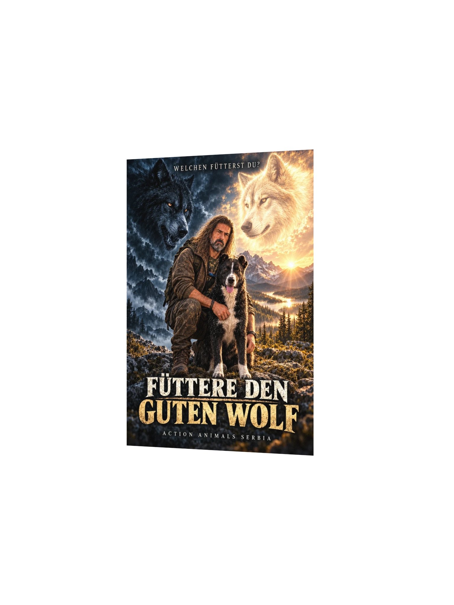 Füttere den guten Wolf – Kunstprint mit Lucky product image (2)