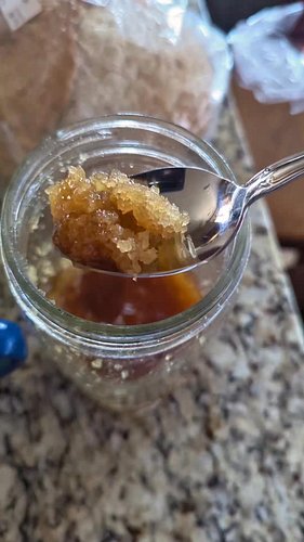 Crunchy honey is available in our shop! #honey #crystalizedhoneyisgood #crunchyhoney #teadrinker