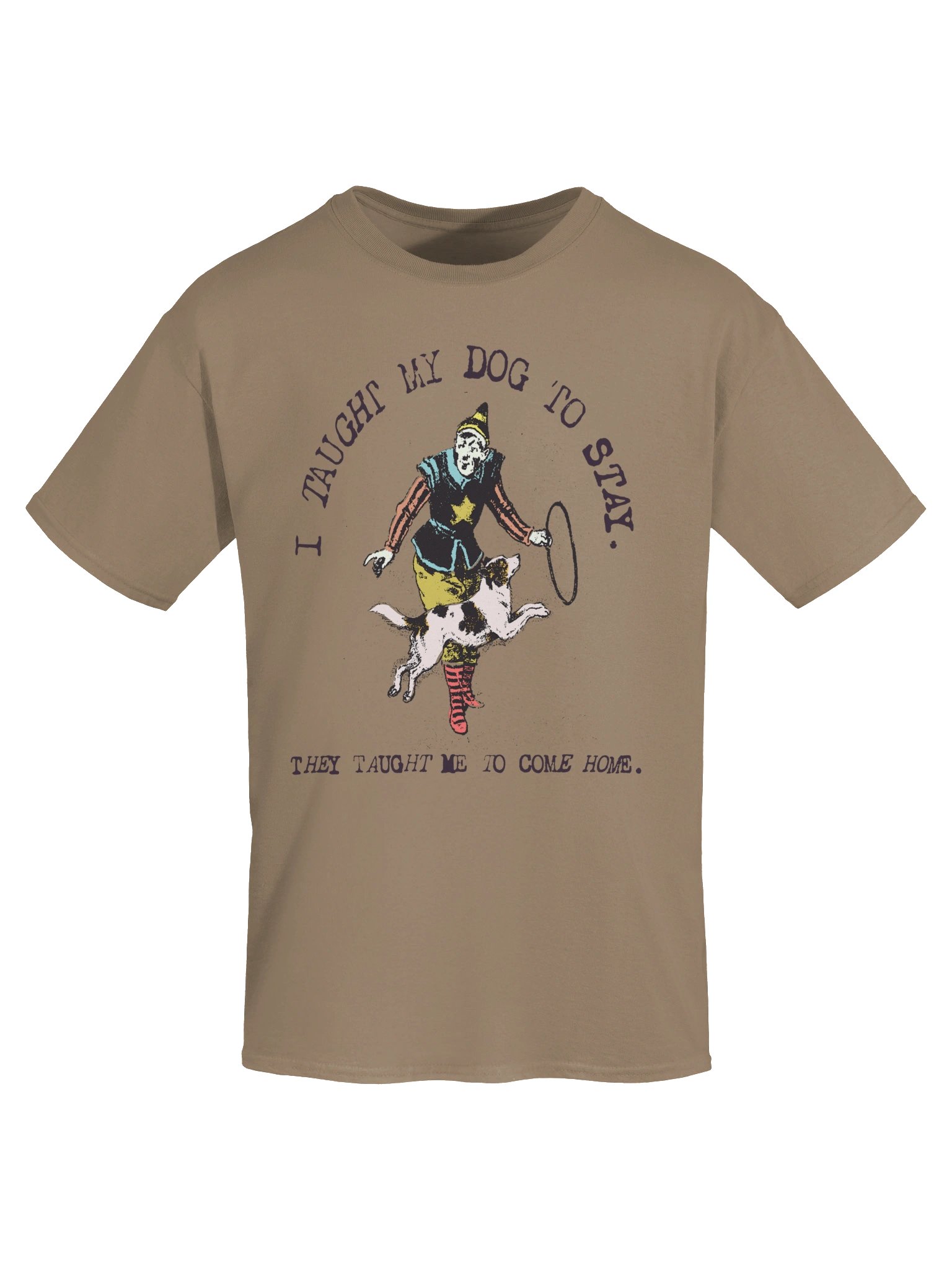 I Taught My Dog to Stay, They Taught Me to Come Home Vintage Dog Lover T-Shirt product image (58)