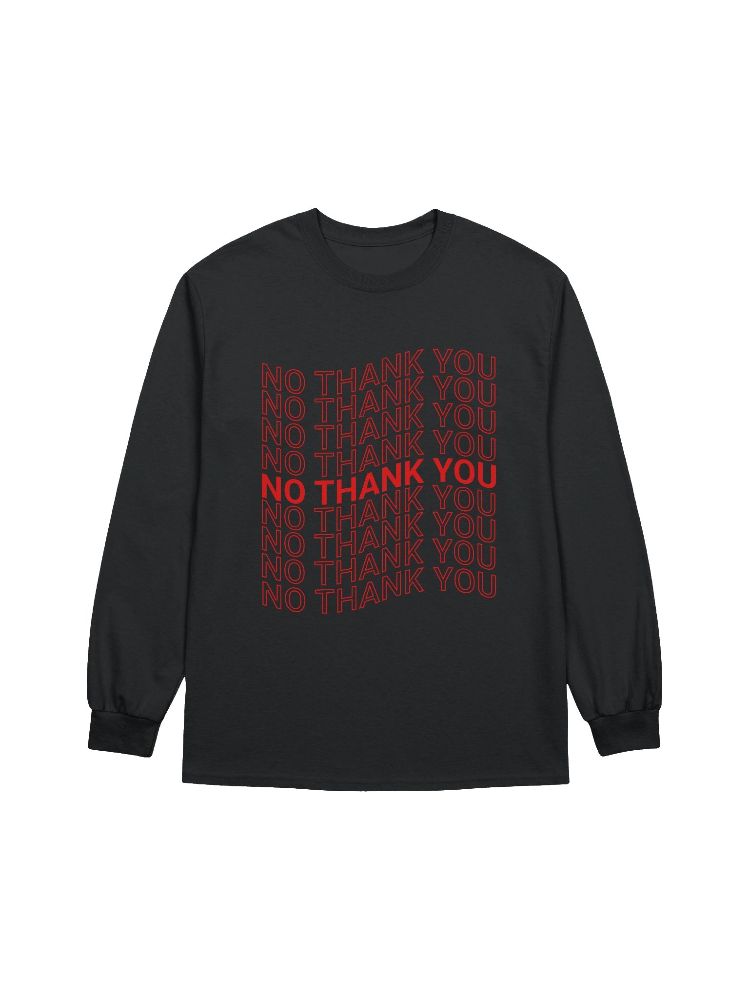 No Thank You Long Sleeve Tee product image (1)