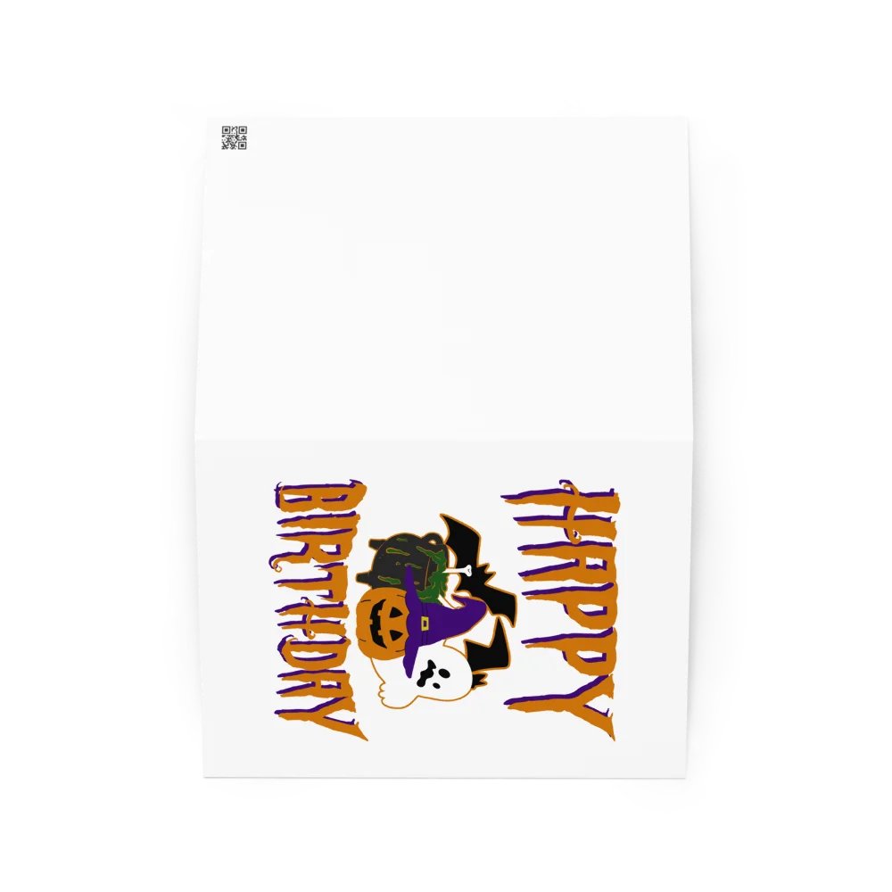 Happy Birthday (Halloween) Birthday Card 5" x 7" product image (2)