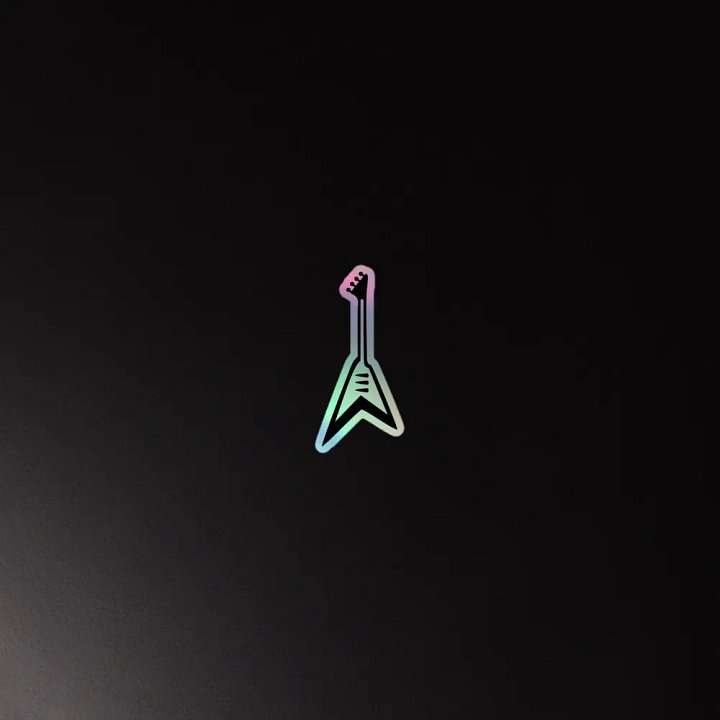 Holographic guitar Sticker Collection product image (4)