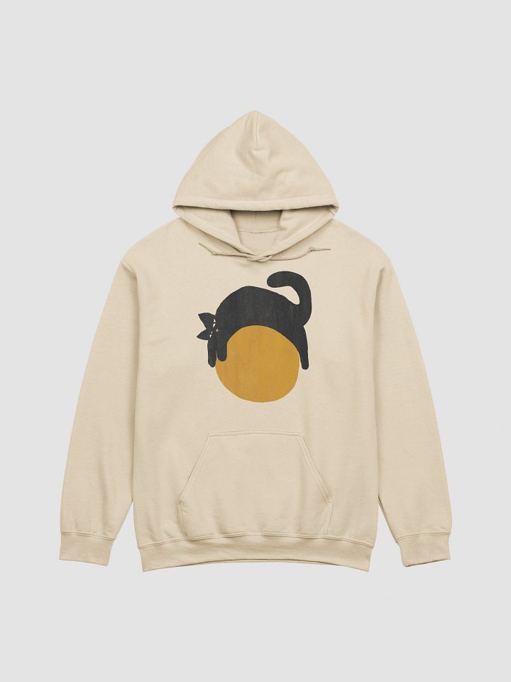 Lazy cat on a ball graphic hoodie product image (41)