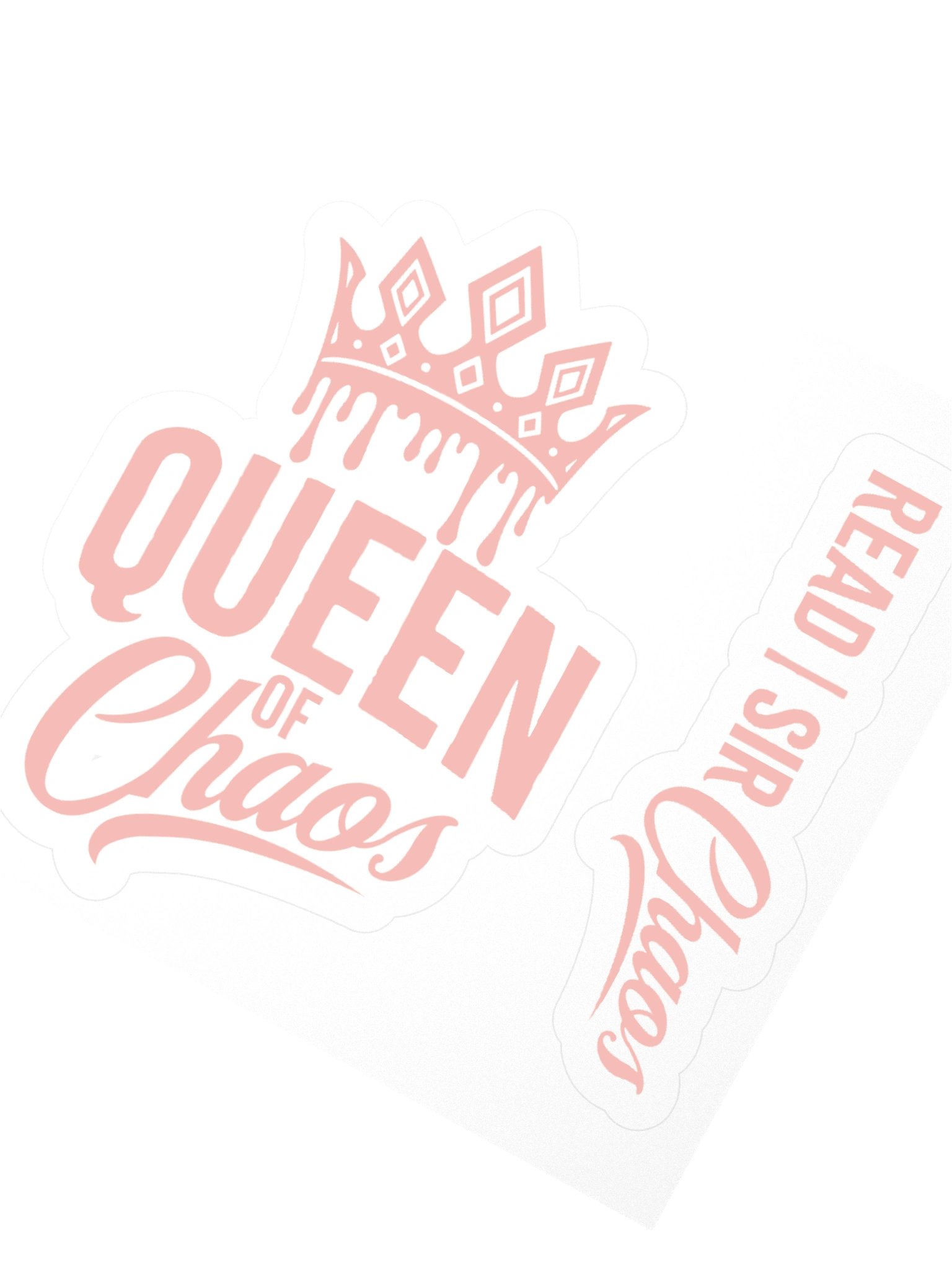 Queen of Chaos Sticker Pink product image (5)