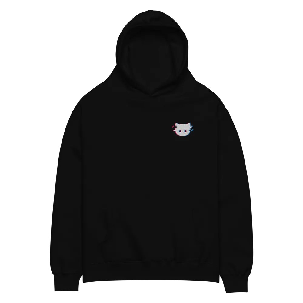 Land of Kittens Glitch Oversized Hoodie product image (4)