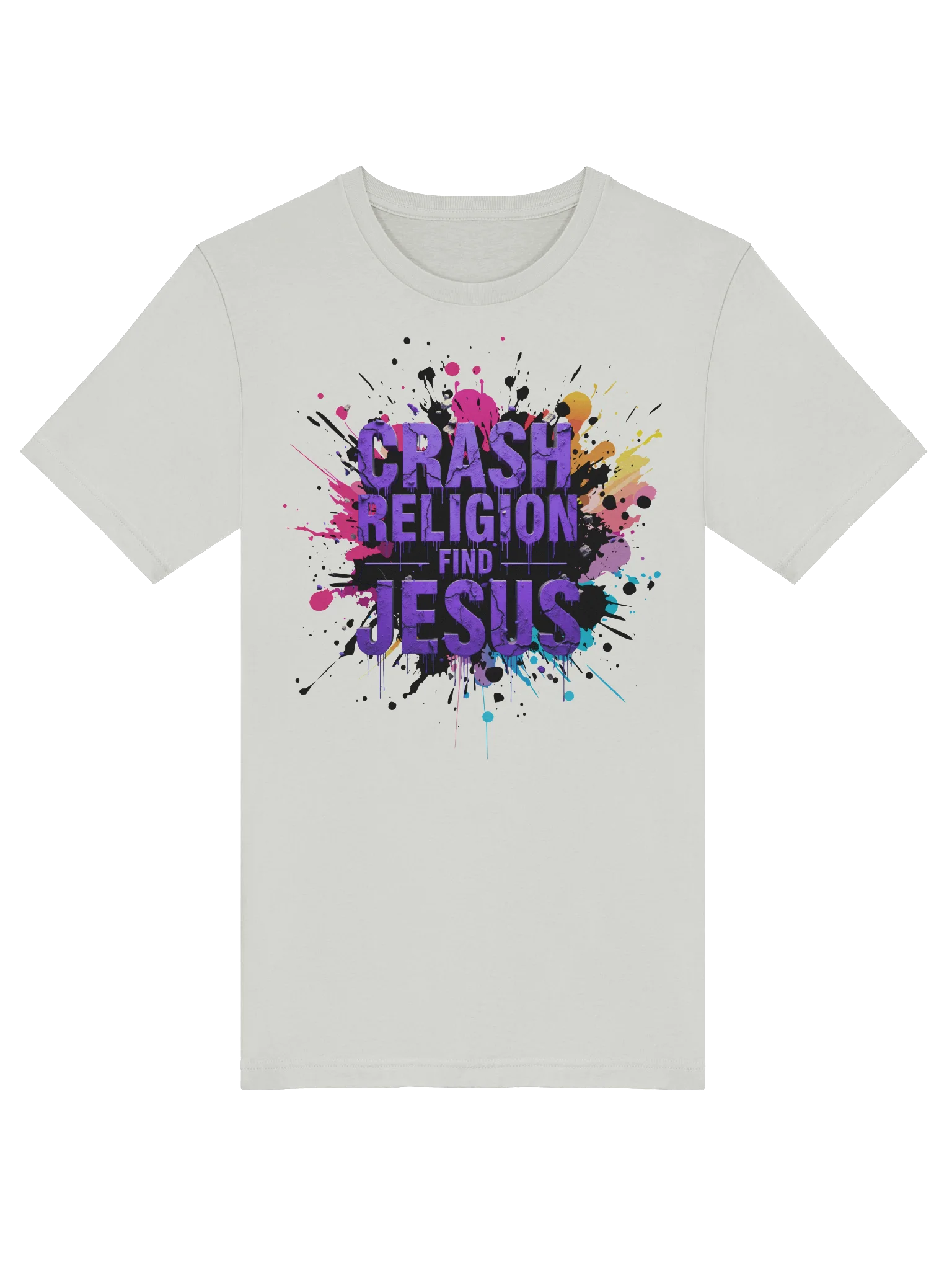 CRASH RELIGION. FIND JESUS. – GRAFFITI STATEMENT TEE product image (27)