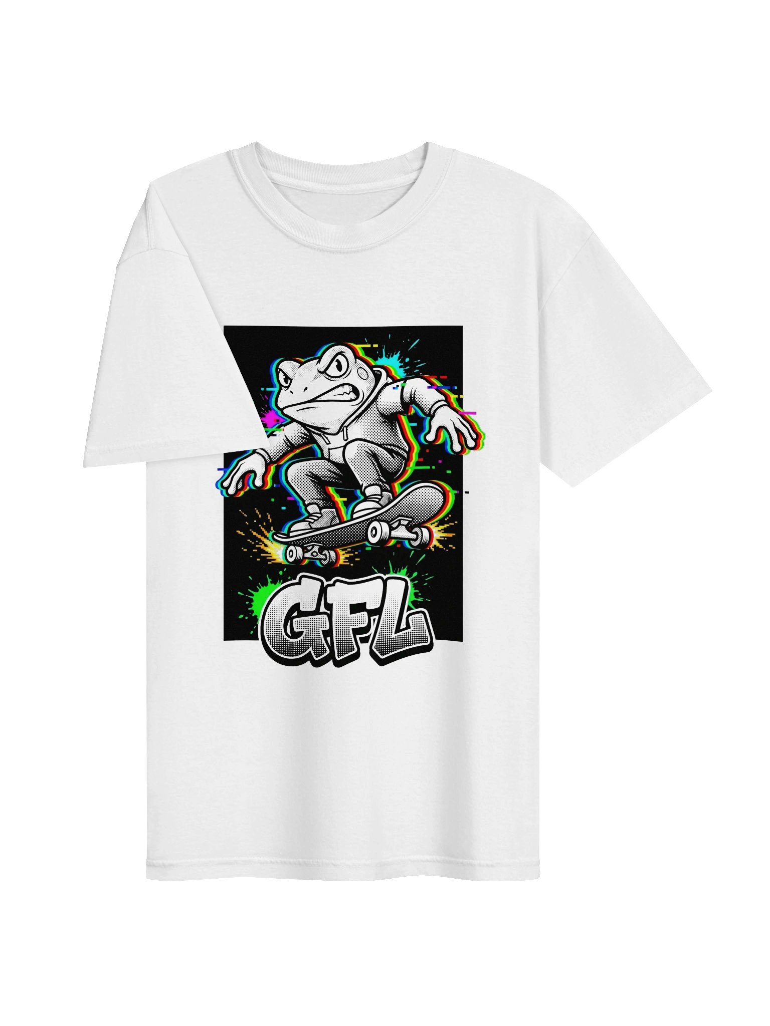 GFL Pixel Angry Frog Ollie Glitch Arcade Tee product image (3)