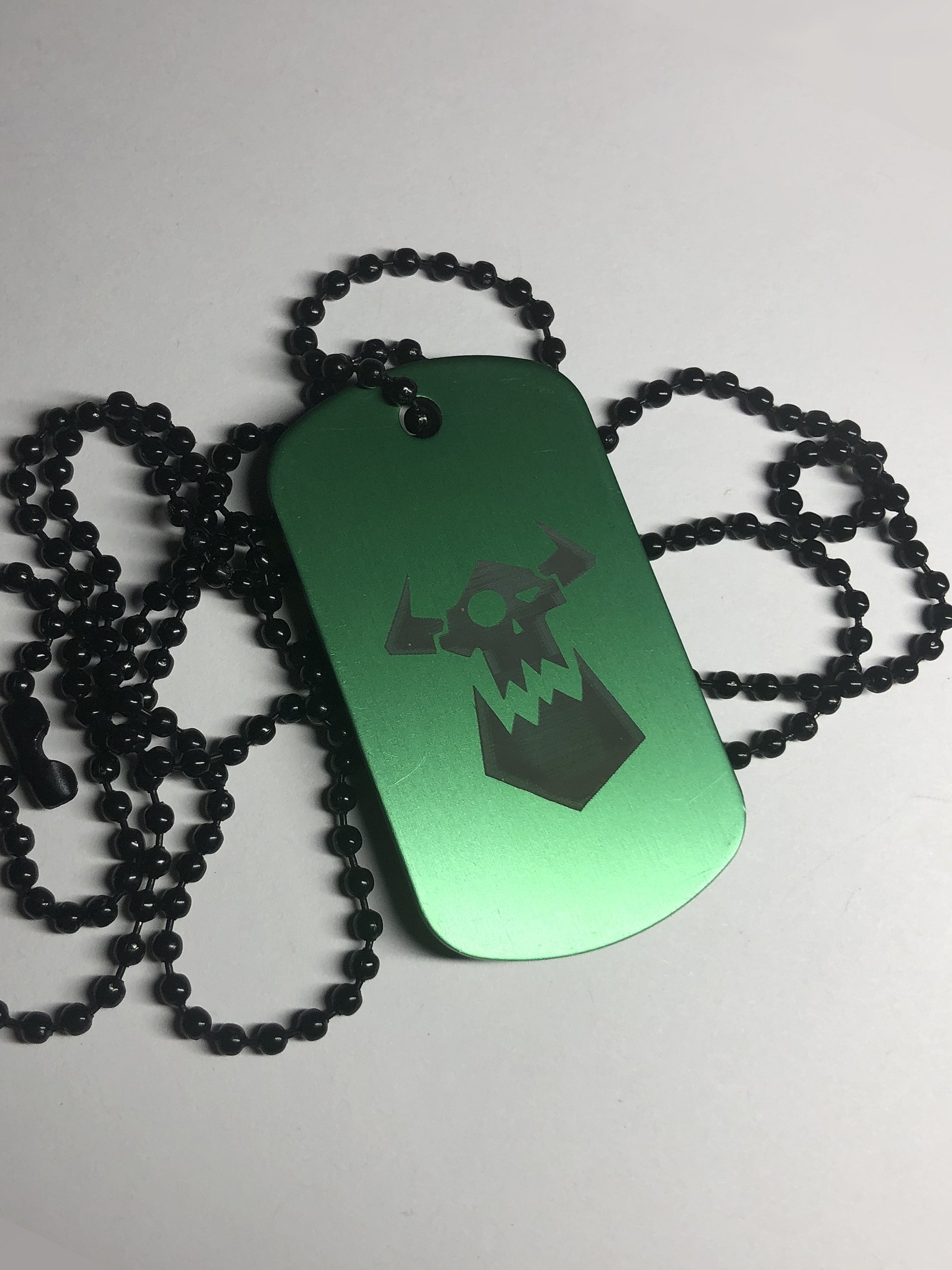 THE WAAAGH - Engraved Dog Tag Pendant Necklace product image (2)