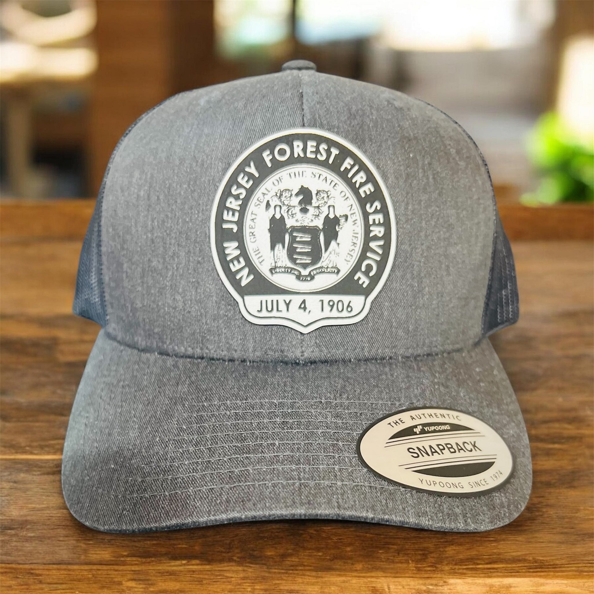NJFFS Trucker or Flex-Fit Hat with Leather Patch product image (1)
