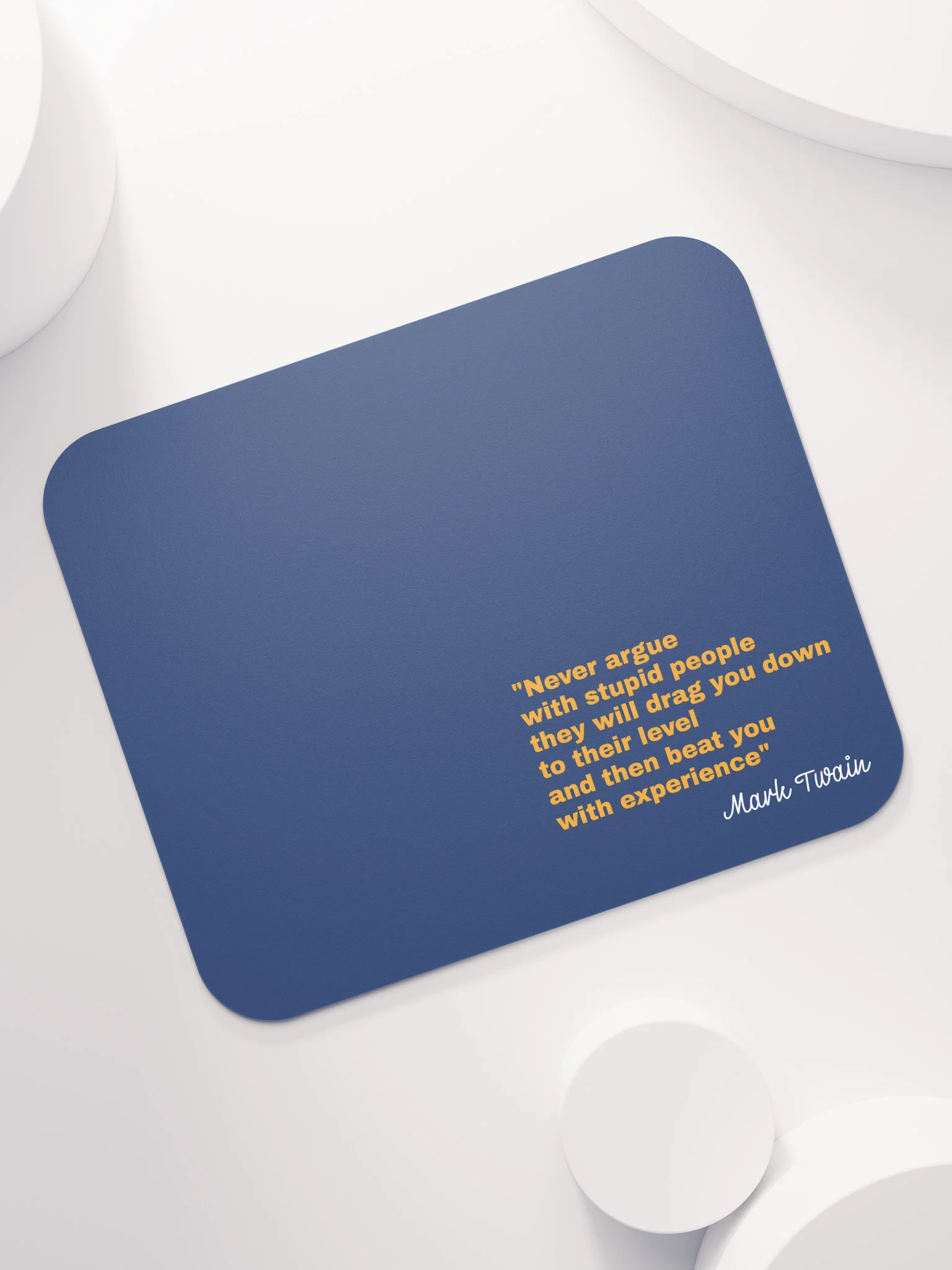 Mouse Pad – Twain Navy Blue product image (5)
